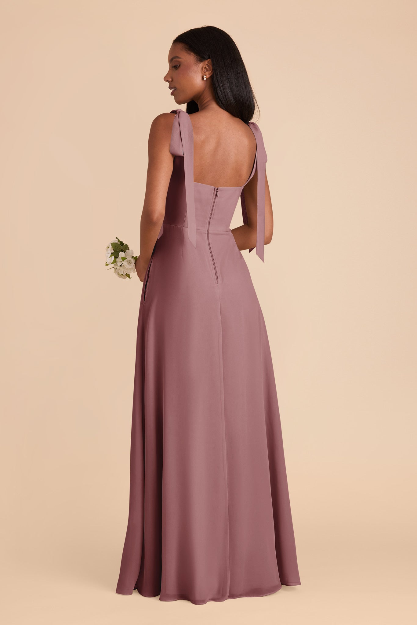 Dark Mauve Alex Convertible Dress by Birdy Grey