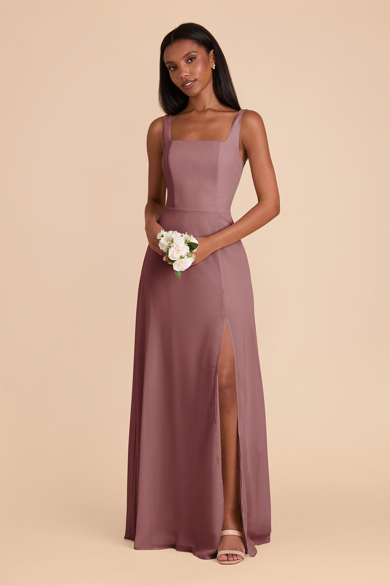 Dark Mauve Alex Convertible Dress by Birdy Grey