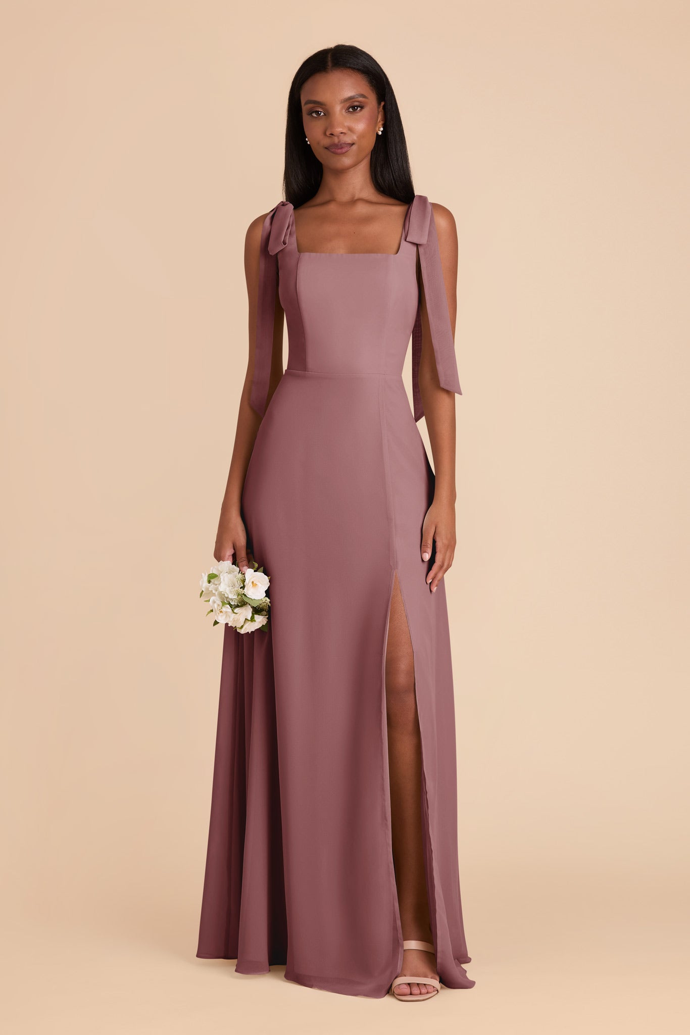 Dark Mauve Alex Convertible Dress by Birdy Grey