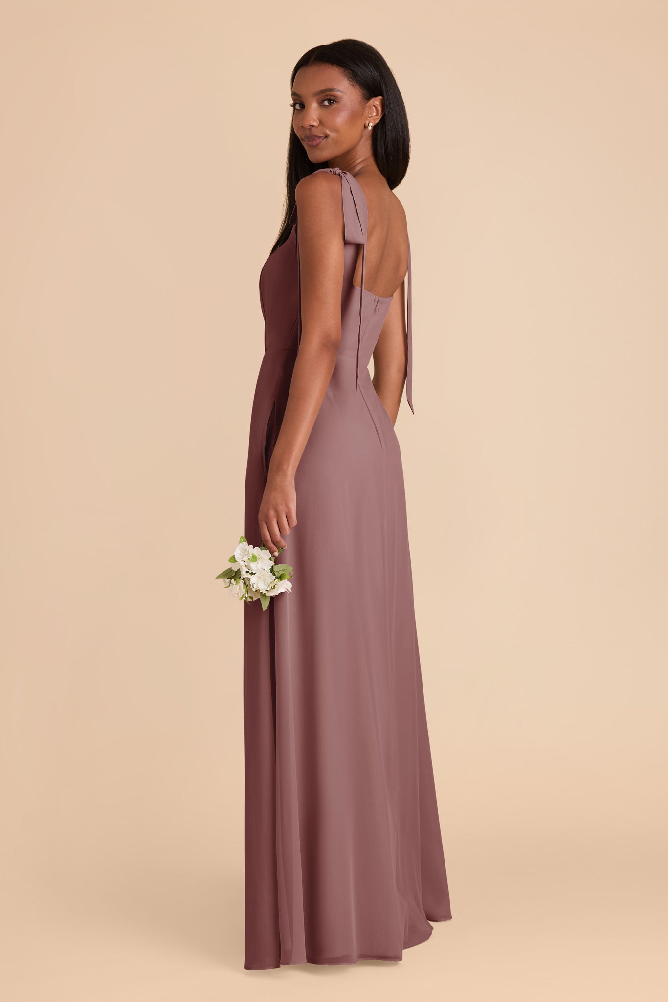 Dark Mauve Alex Convertible Dress by Birdy Grey