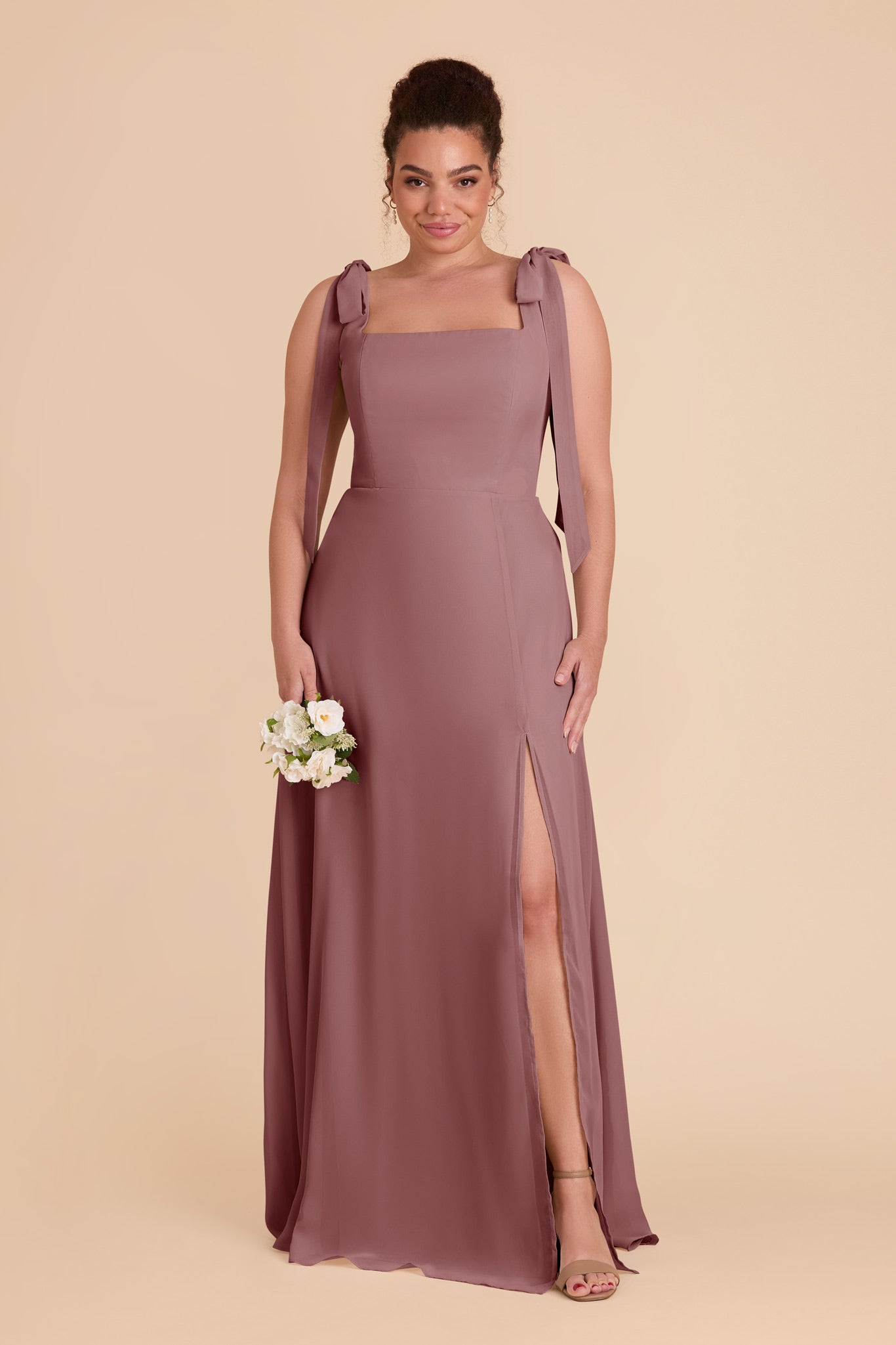 Dark Mauve Alex Convertible Dress by Birdy Grey