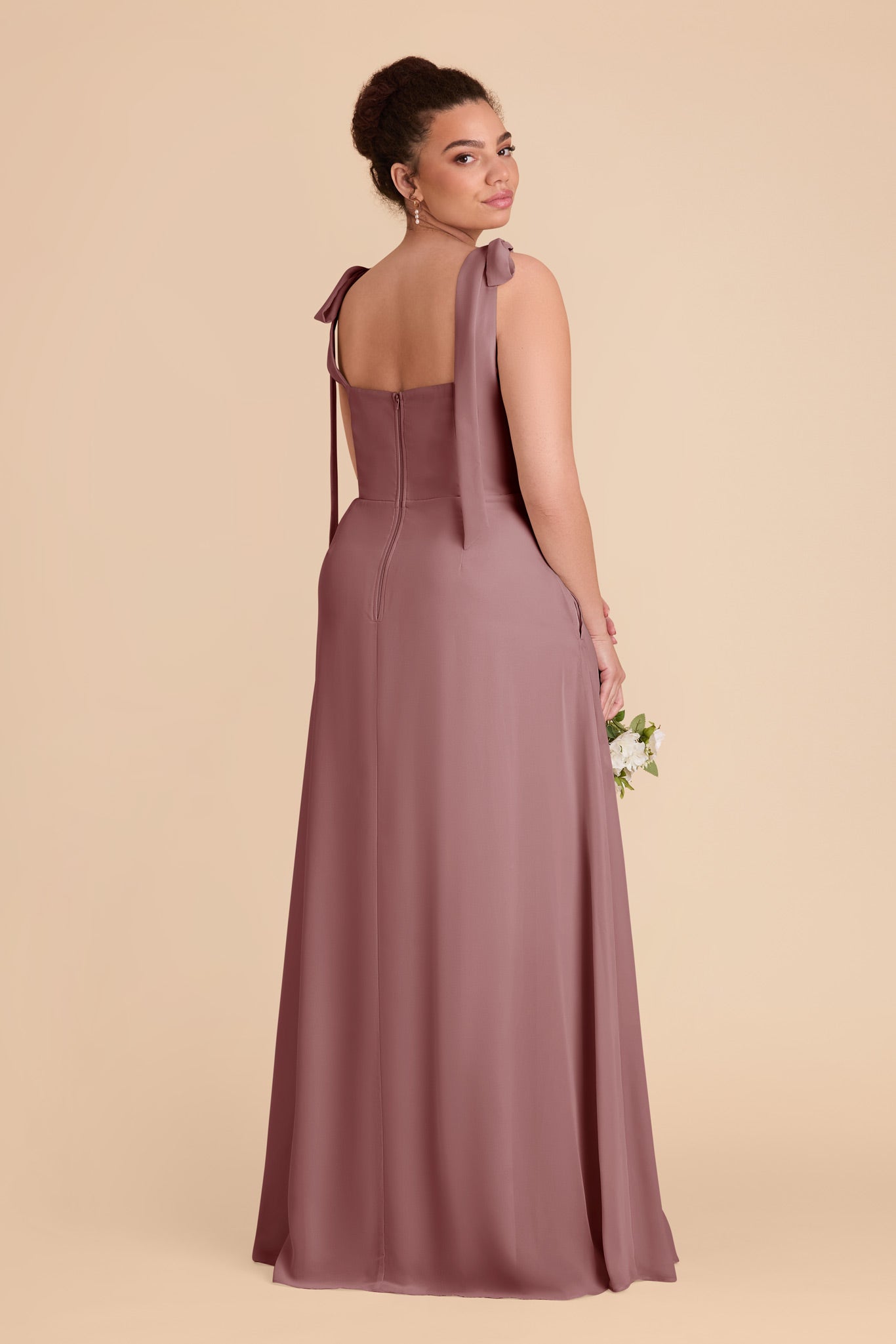 Dark Mauve Alex Convertible Dress by Birdy Grey