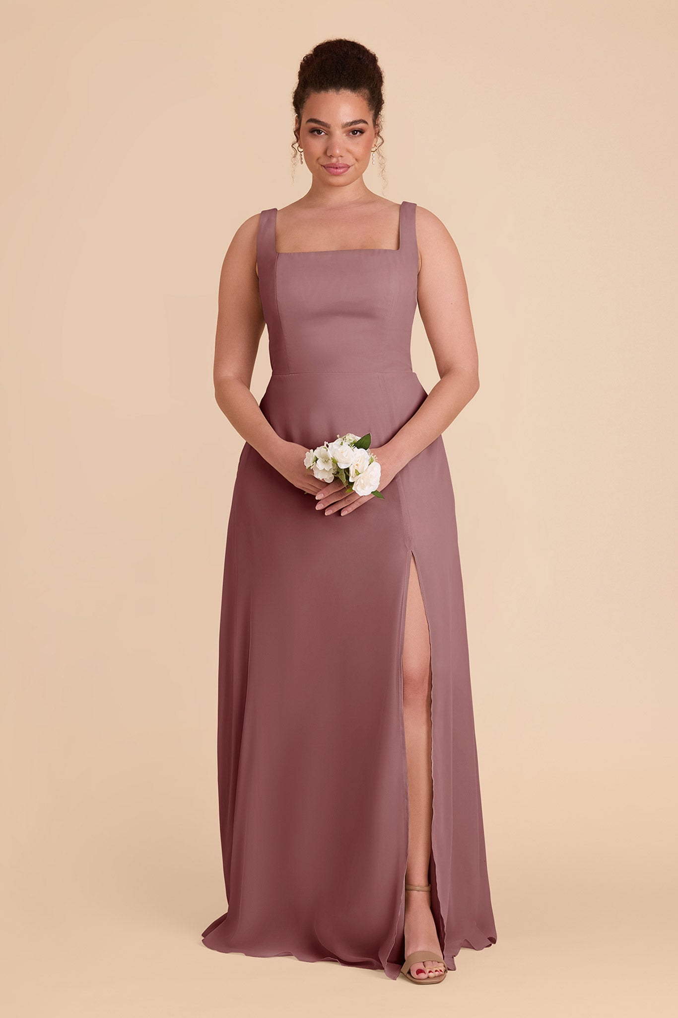 Dark Mauve Alex Convertible Dress by Birdy Grey