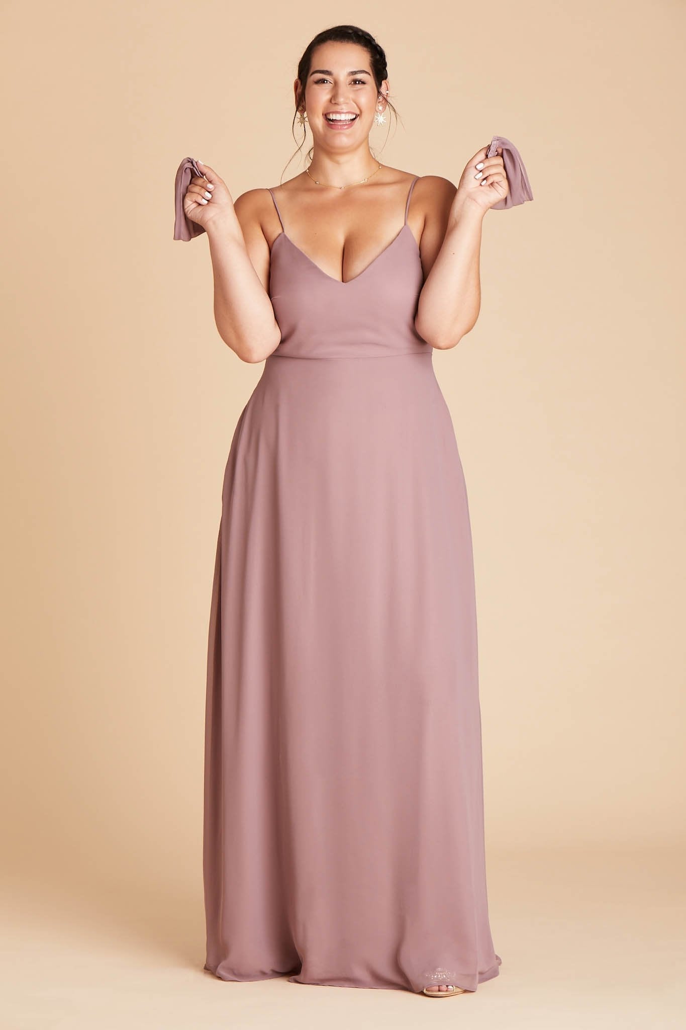 Devin Convertible Dress Curve - Dark Mauve