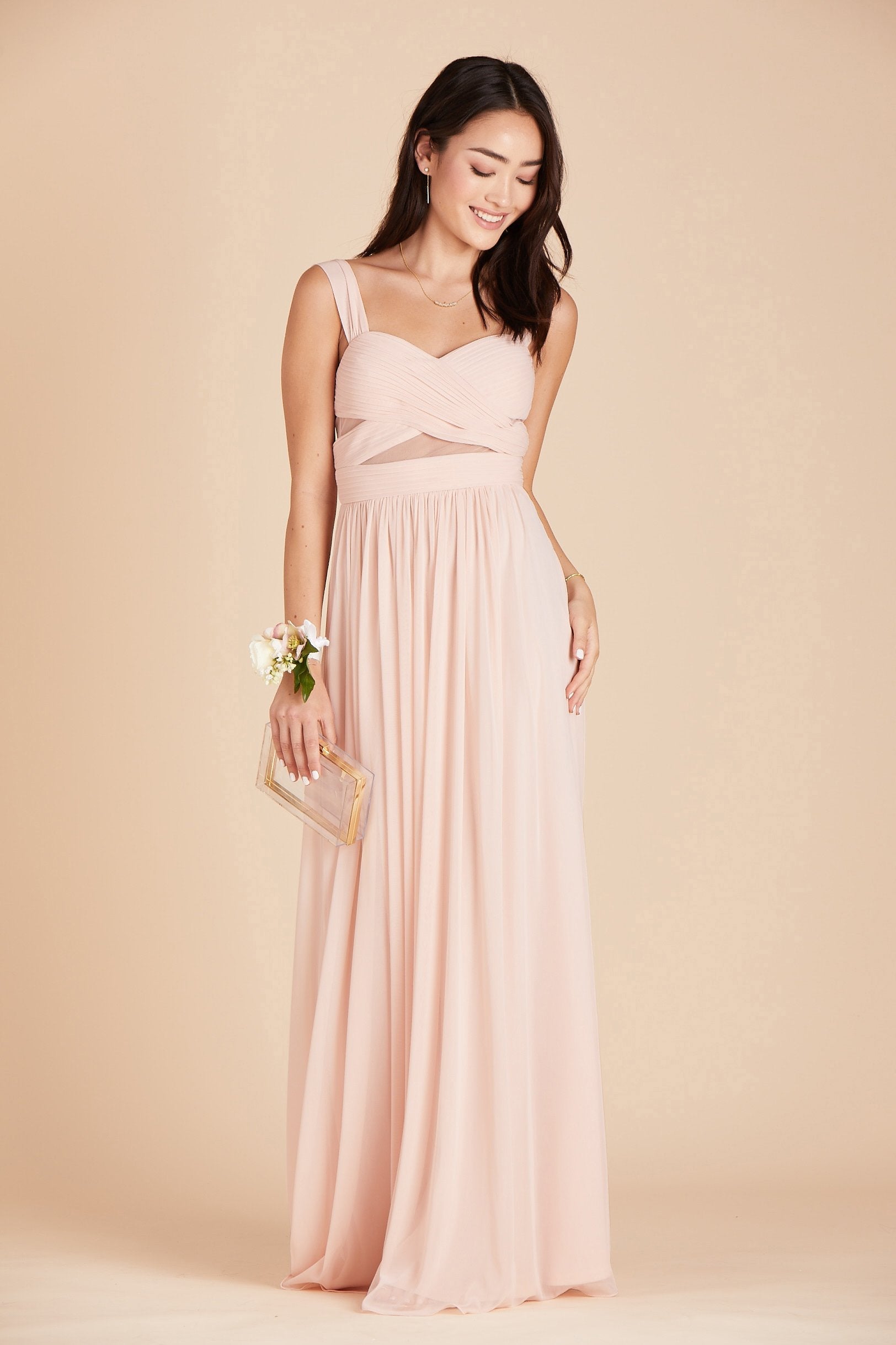 Elsye Dress - Pale Blush