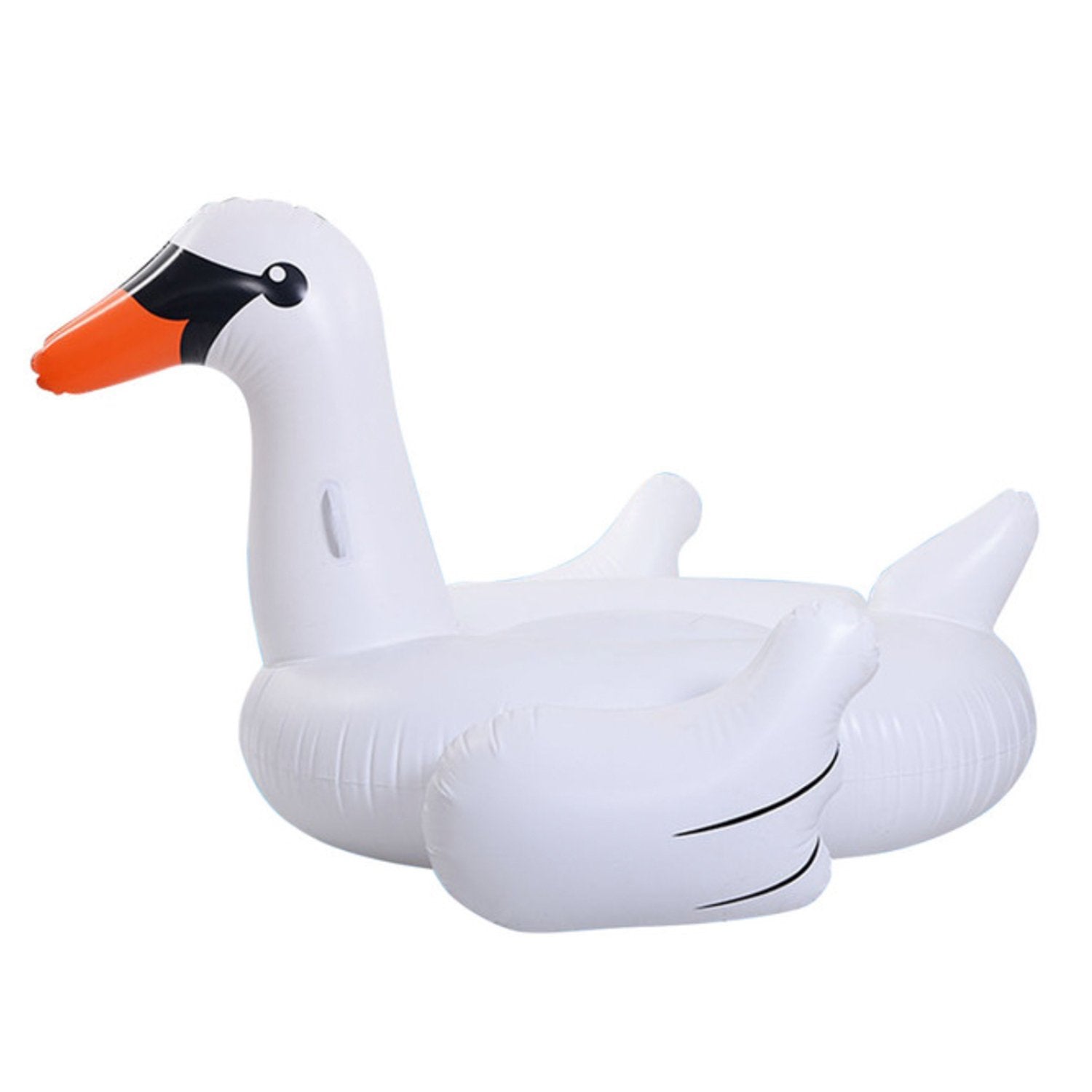 White Swan Pool Float by Birdy Grey, front view