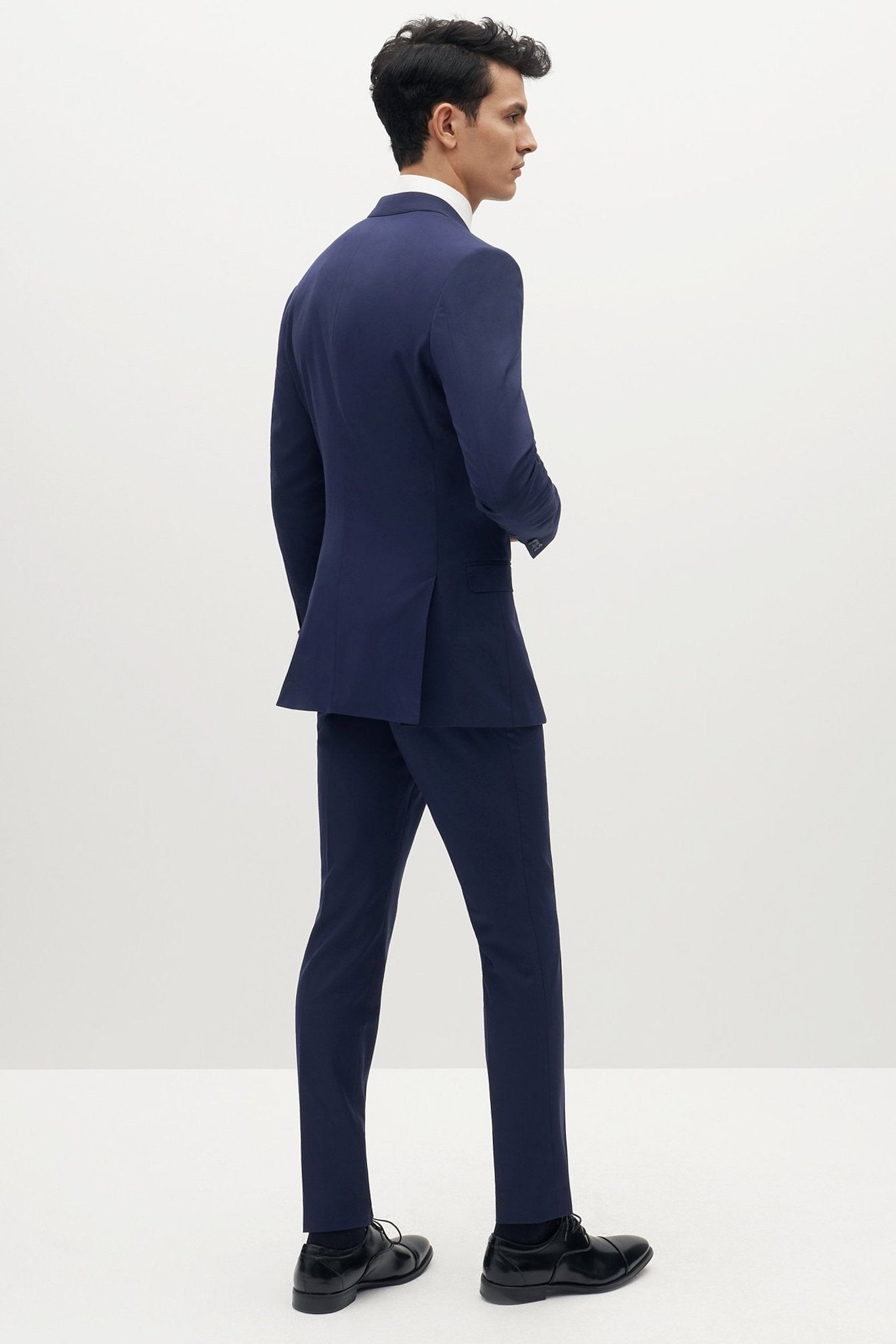 Brilliant Blue Groomsmen Suit by SuitShop, side view