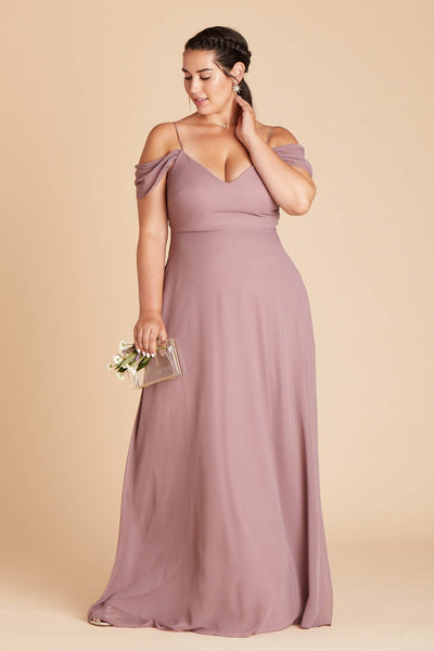 Devin Convertible Dress Curve - Dark Mauve