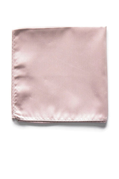 Didi Pocket Square in mauve sateen by Birdy Grey, front view