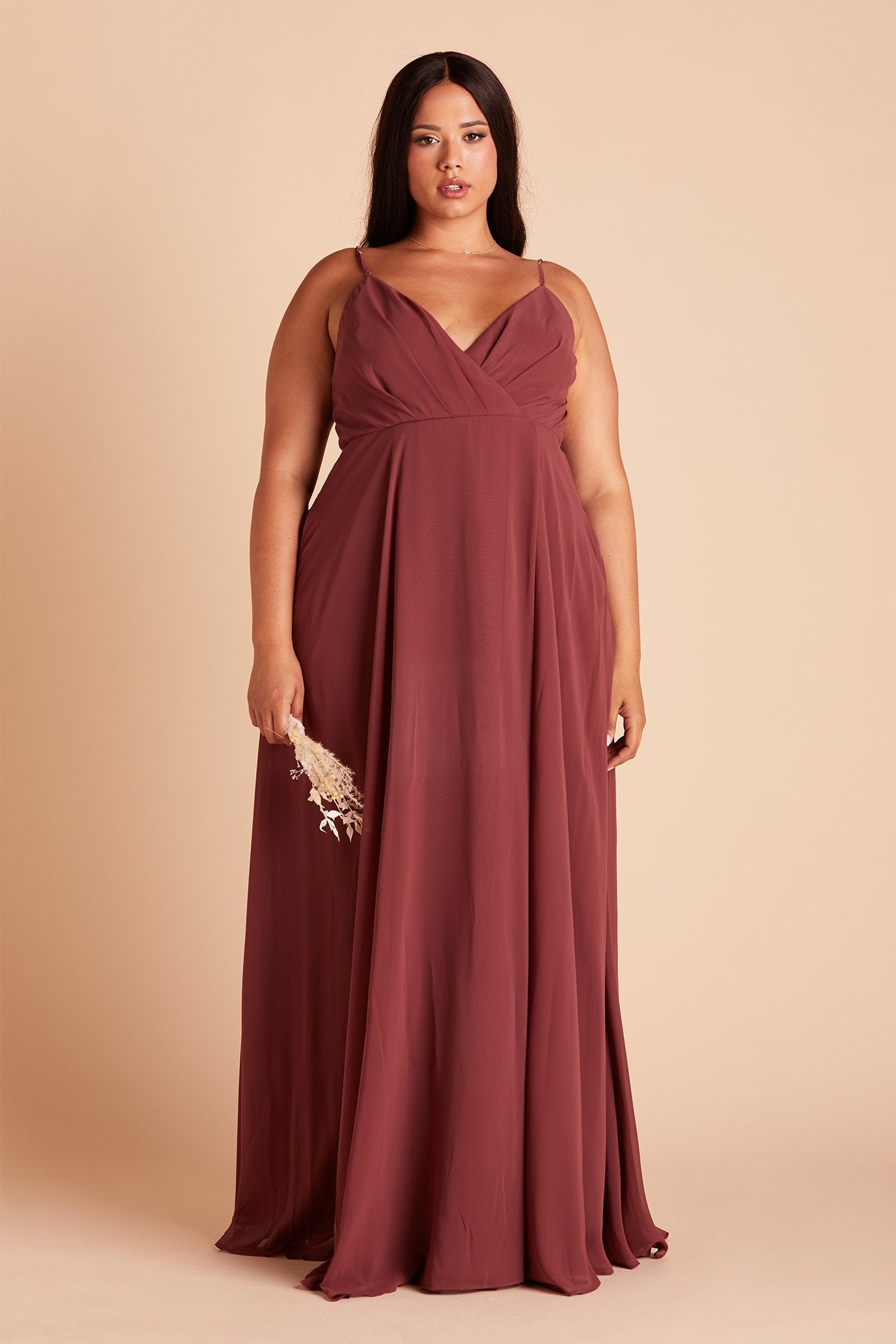 Kaia Dress Curve - Rosewood