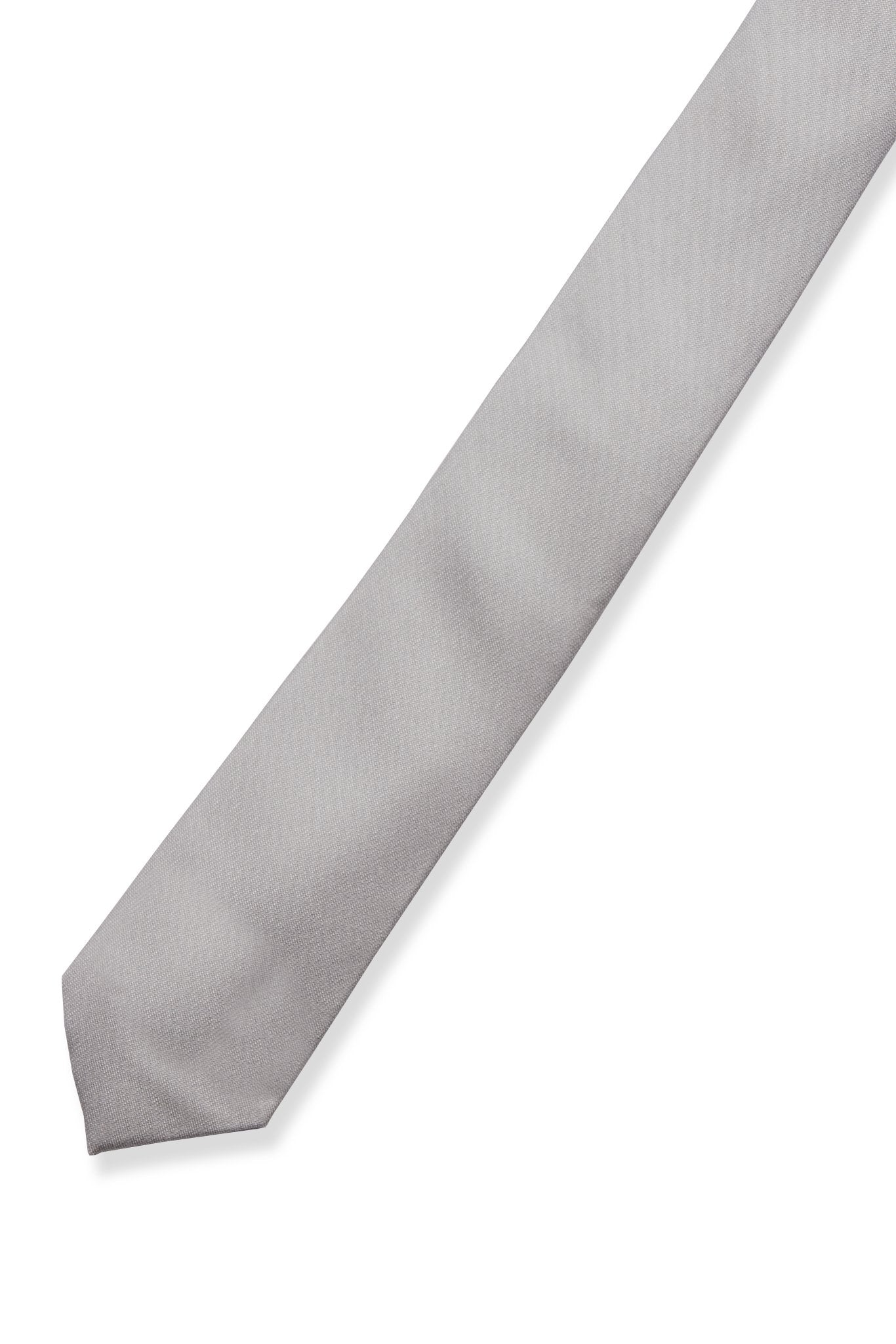 Simon Necktie in silver by Birdy Grey, front view