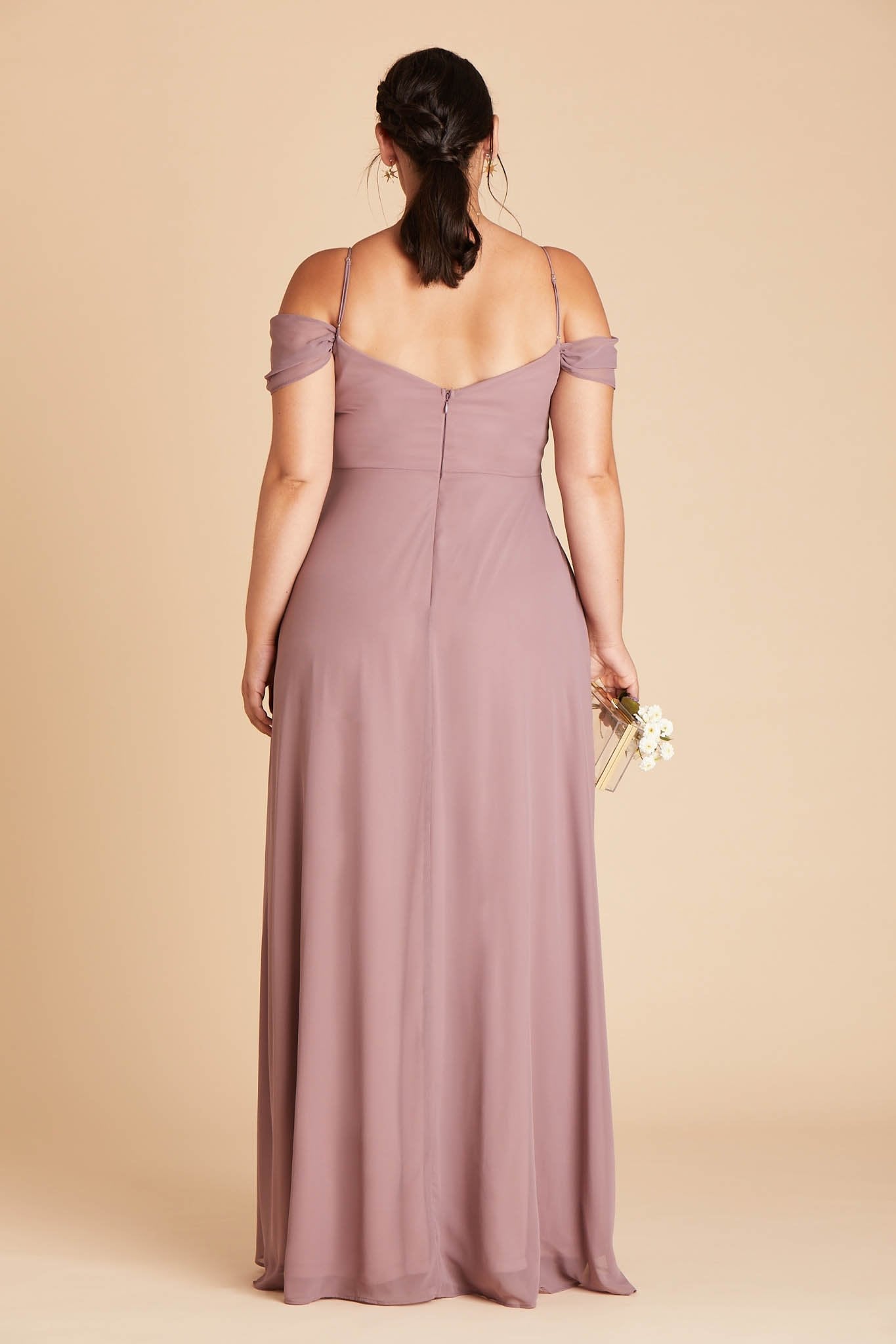 Devin Convertible Dress Curve - Dark Mauve