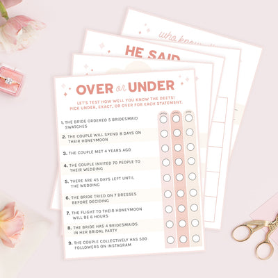 Downloadable Wedding Shower Games