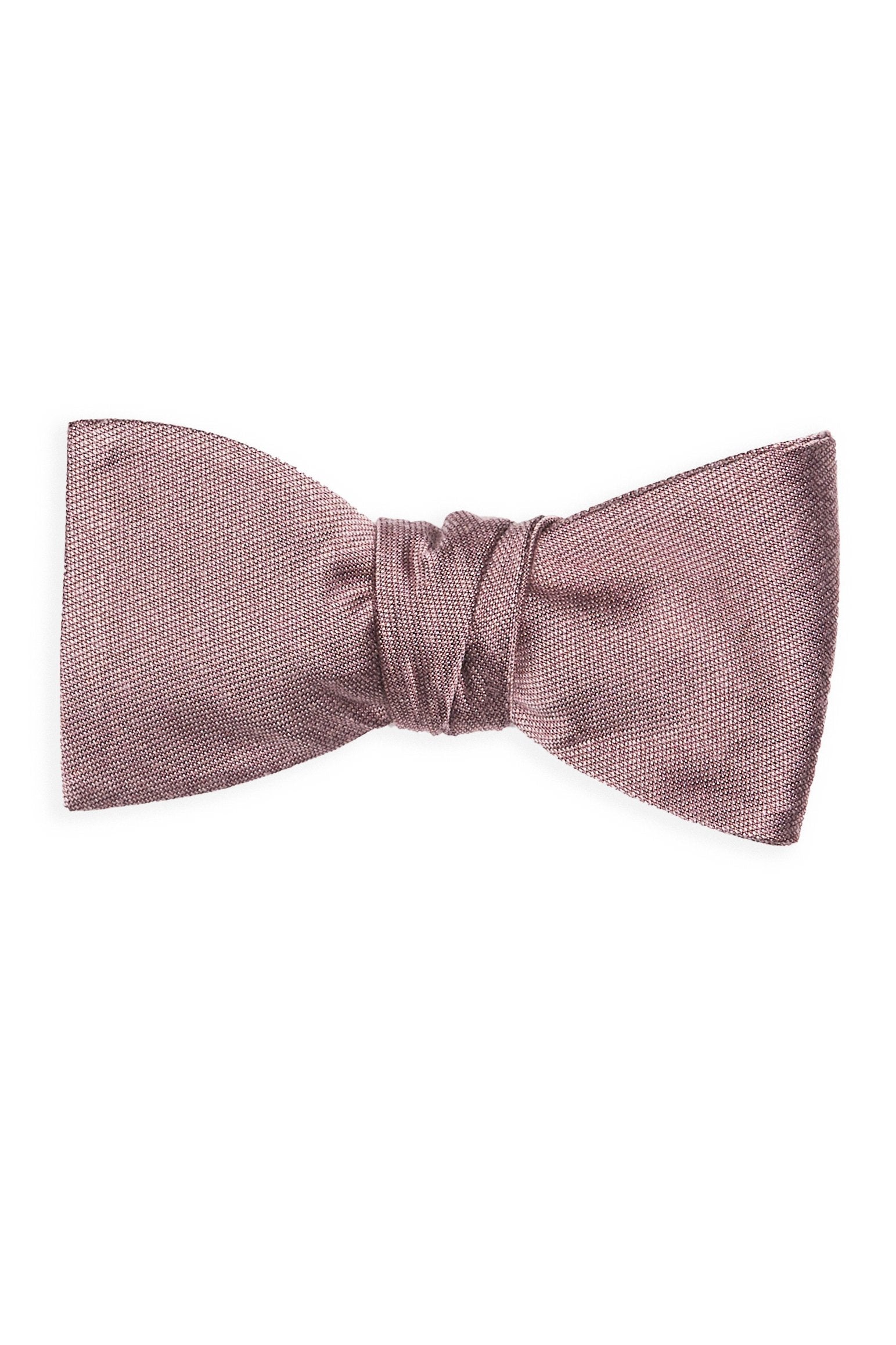 Daniel Bow Tie in dark mauve by Birdy Grey, front view