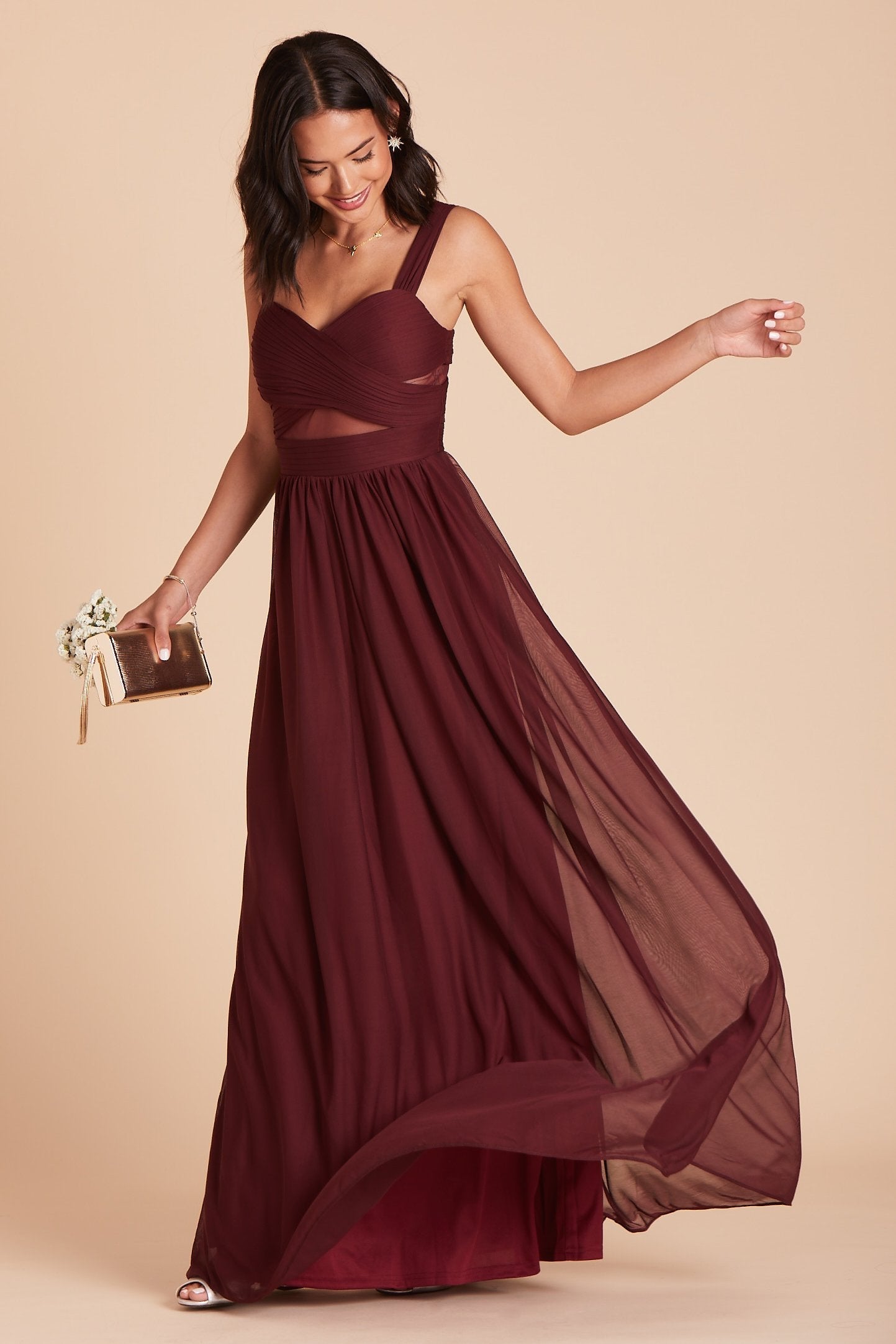 Elsye Dress - Cabernet