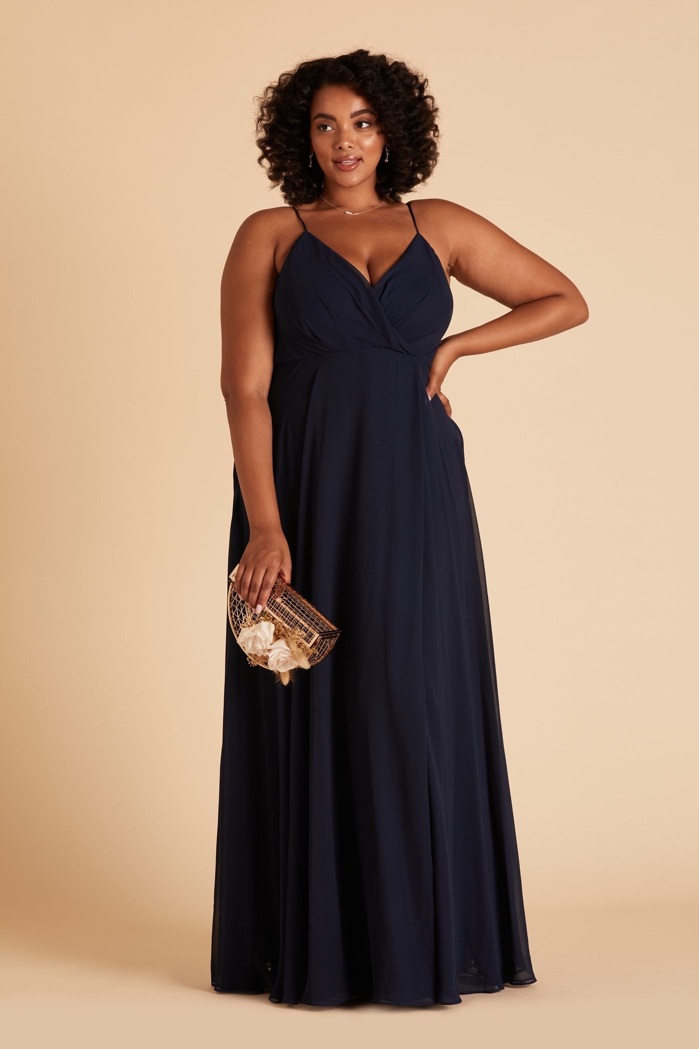 Kaia Dress Curve - Navy