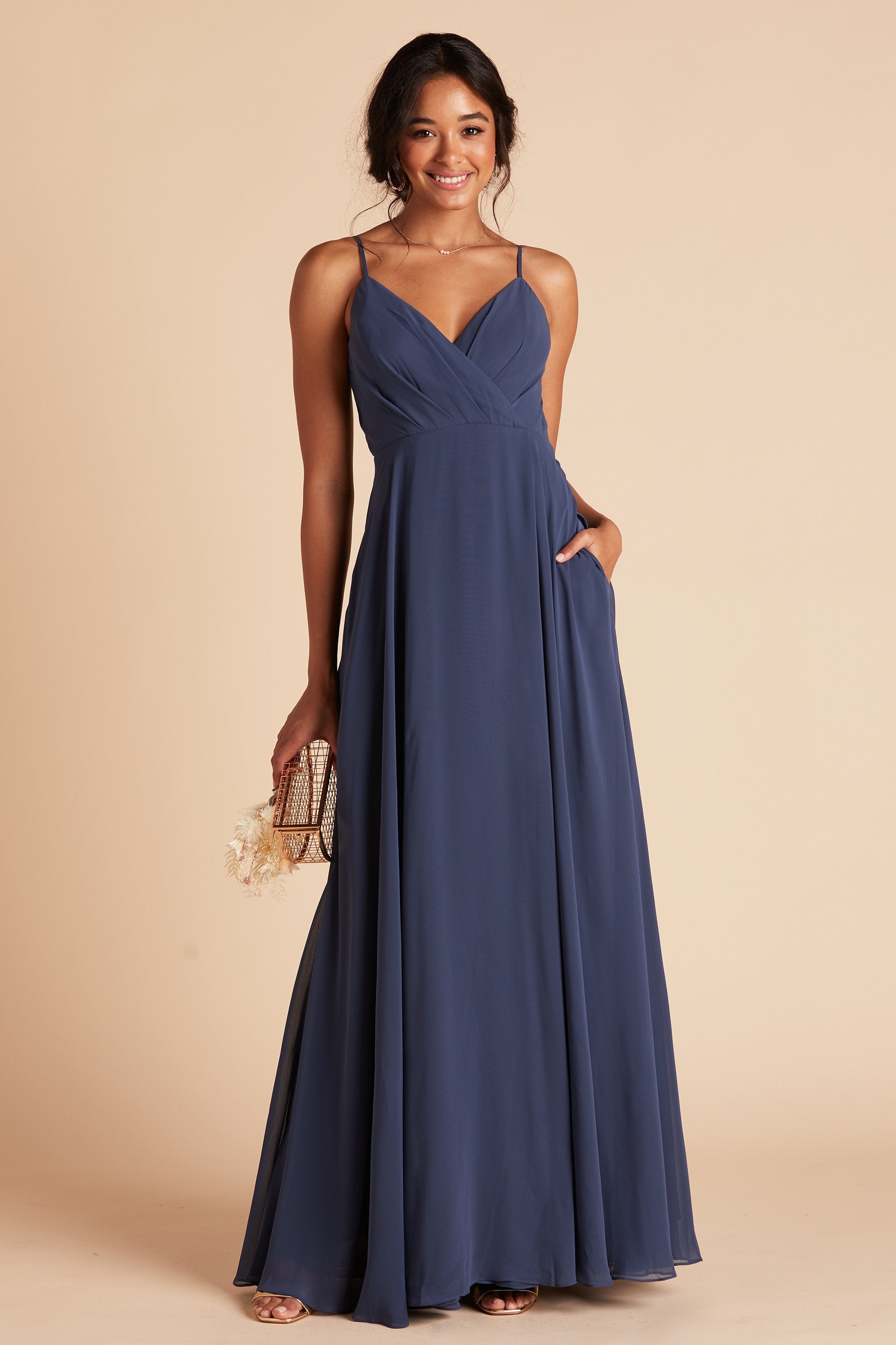 Kaia Dress - Slate Blue