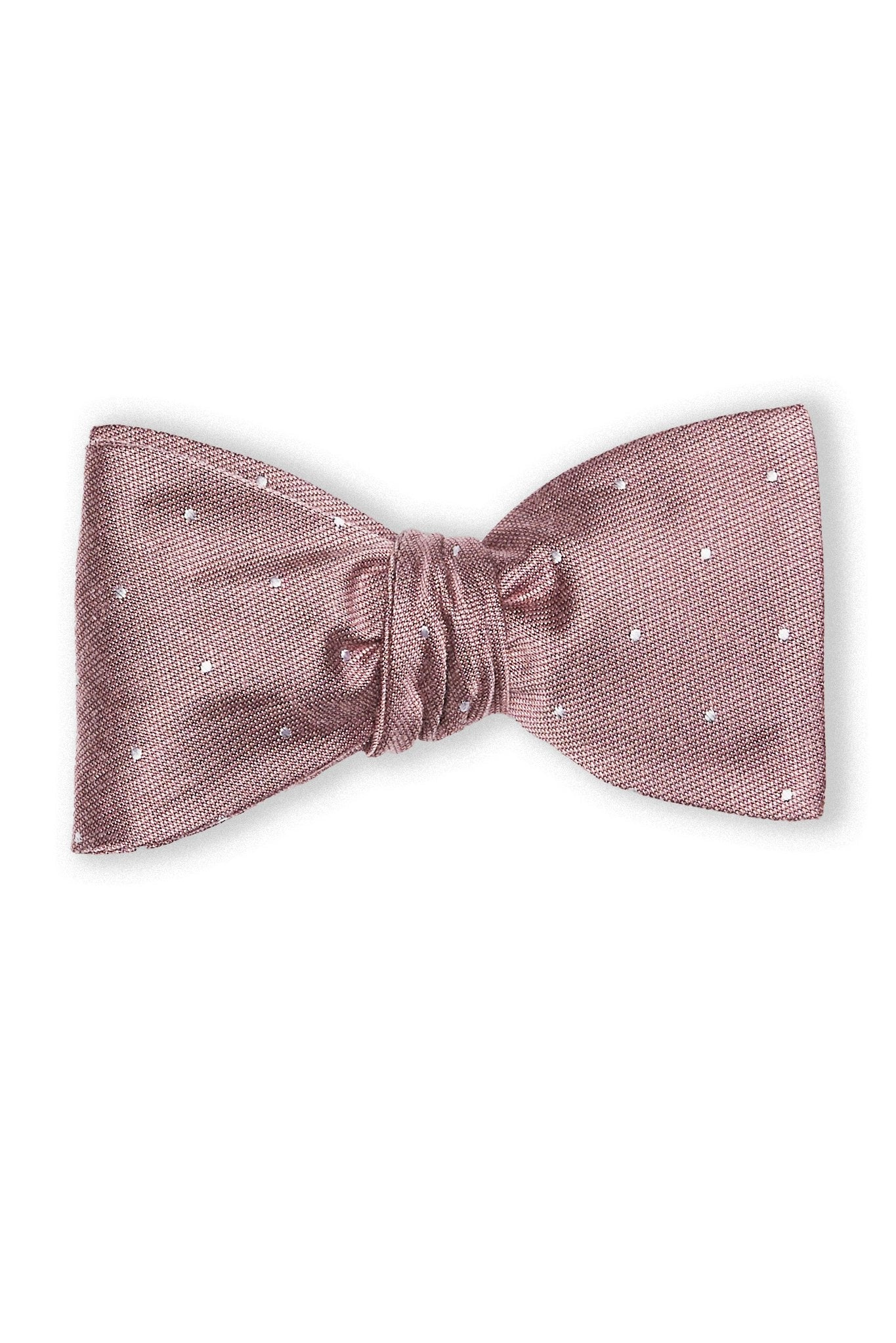 Daniel Bow Tie in Dark Mauve Dot by Birdy Grey, front view