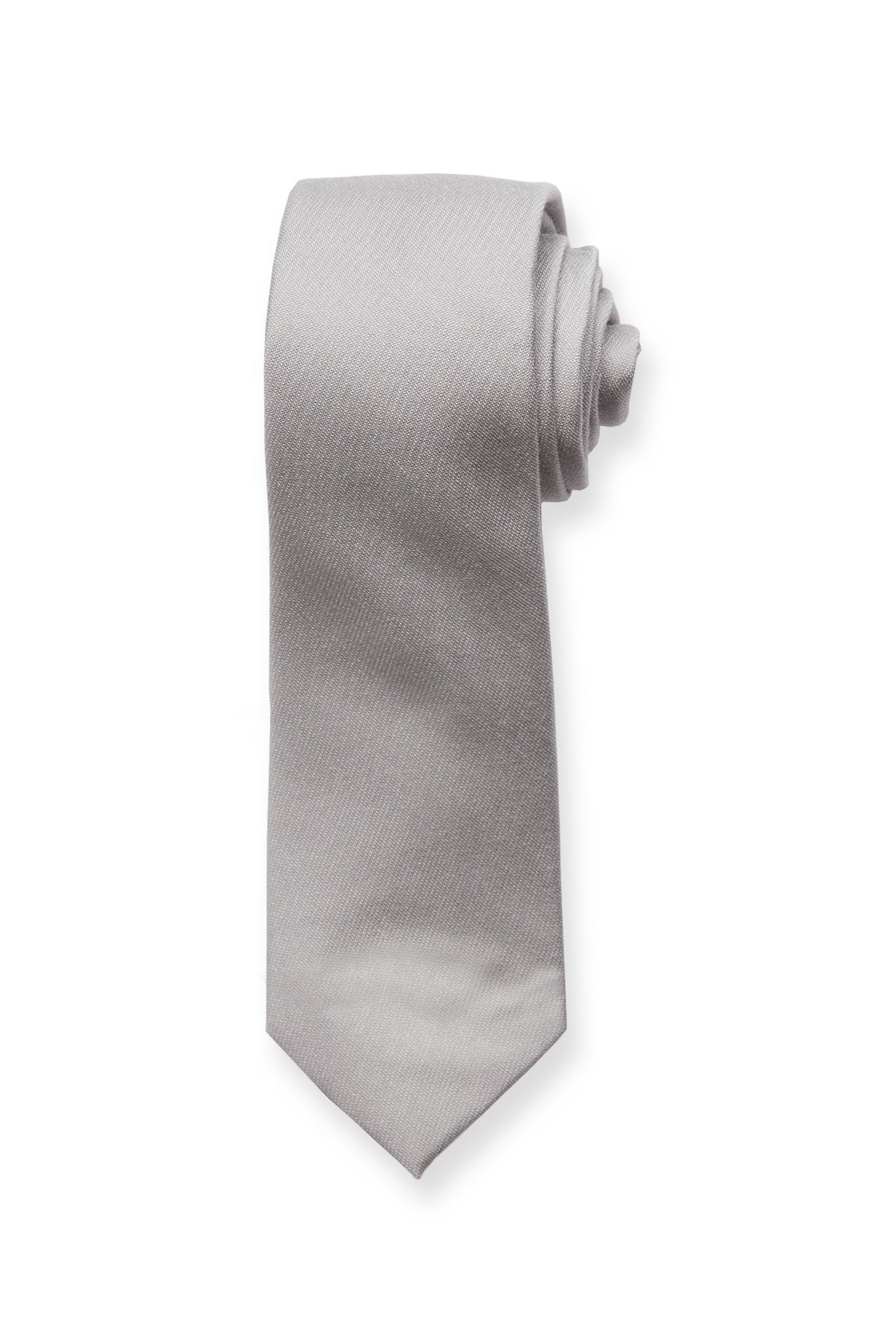 Simon Necktie in silver by Birdy Grey, front view