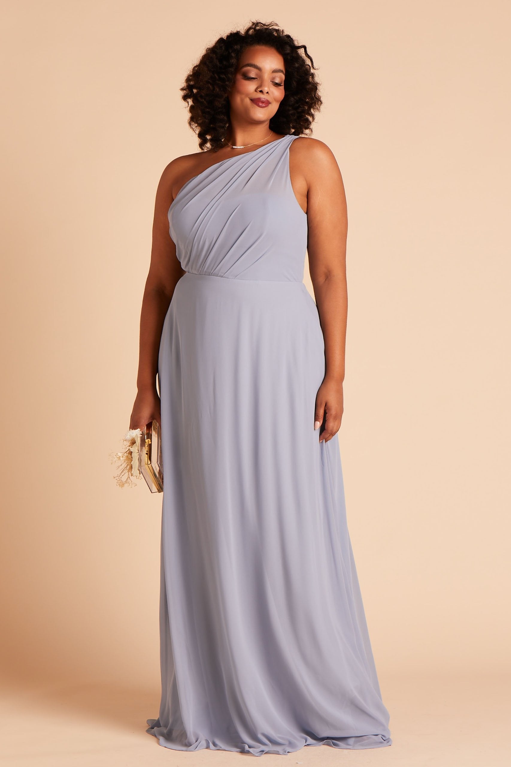 Kira Dress Curve - Dusty Blue