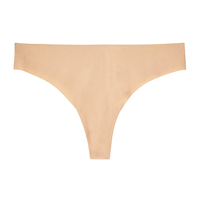 Seamless Thong in nude by Birdy Grey, front view