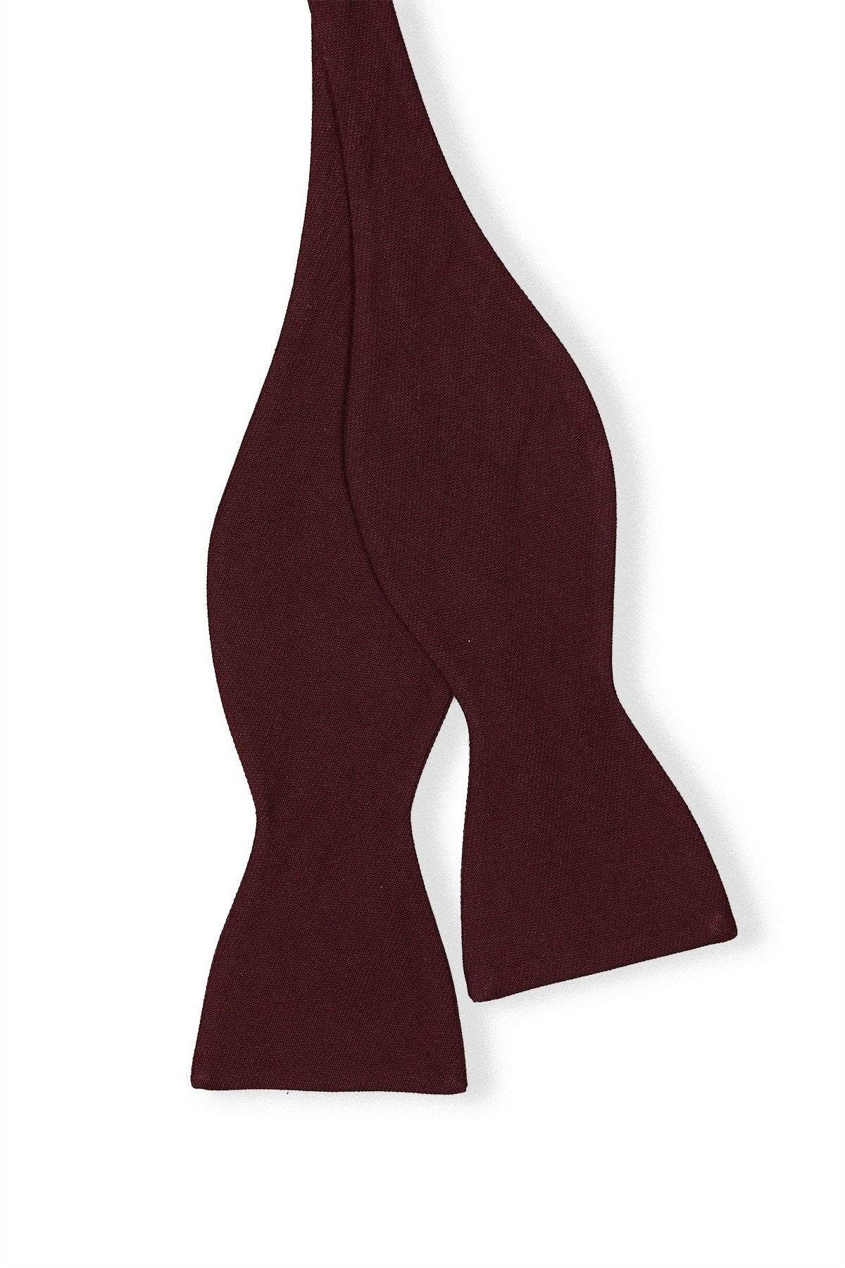 Daniel Bow Tie in cabernet burgundy by Birdy Grey, front view