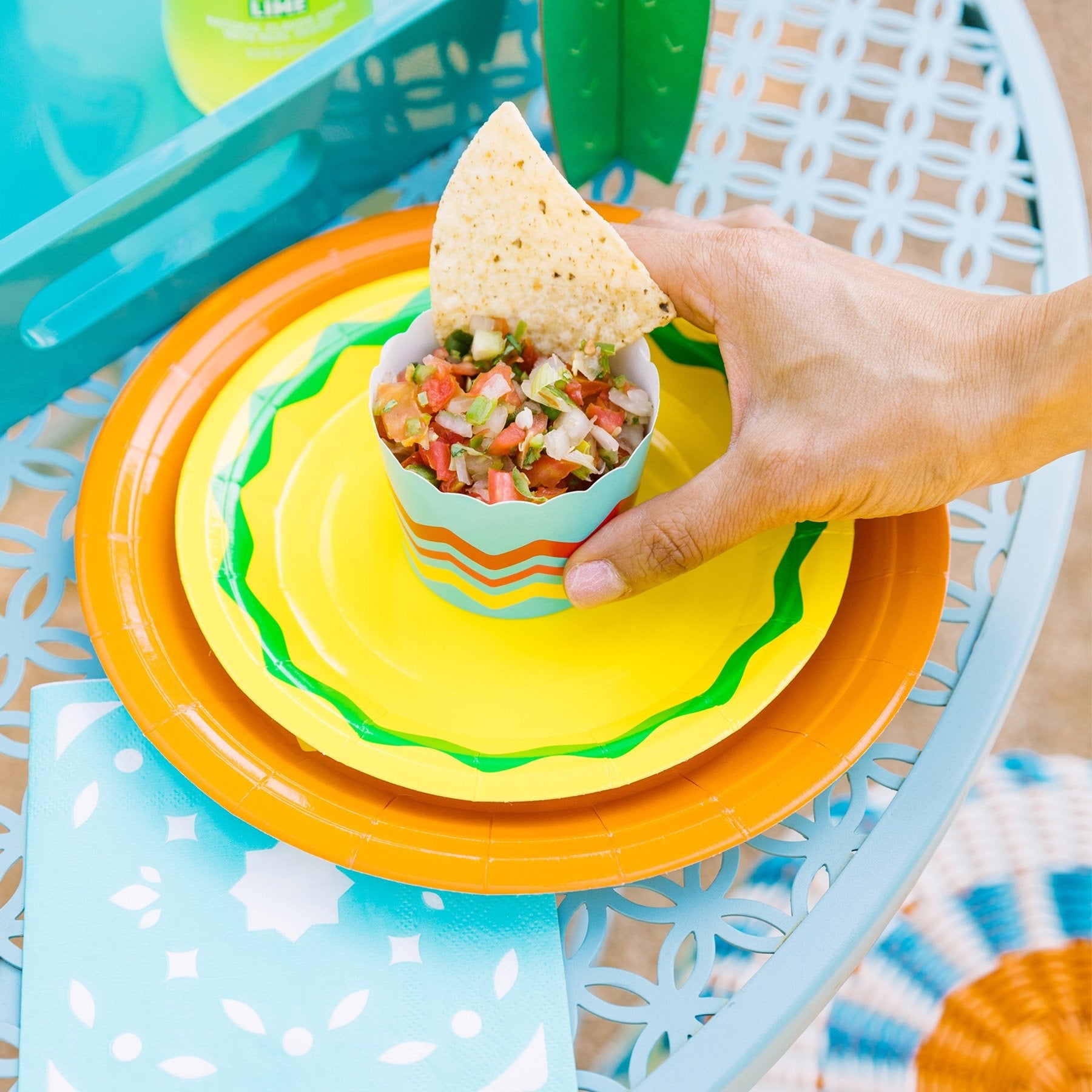 Fiesta Food Cups by Birdy Grey, top view