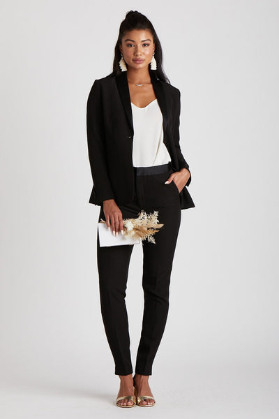 Women's Black Tuxedo by SuitShop, front view