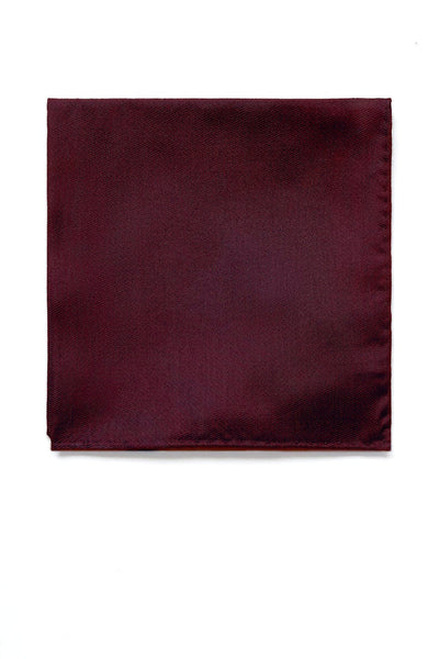 Didi Pocket Square in cabernet burgundy by Birdy Grey, front view