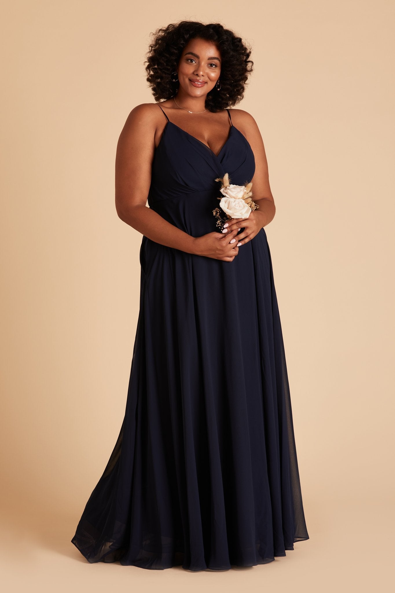 Kaia Dress Curve - Navy