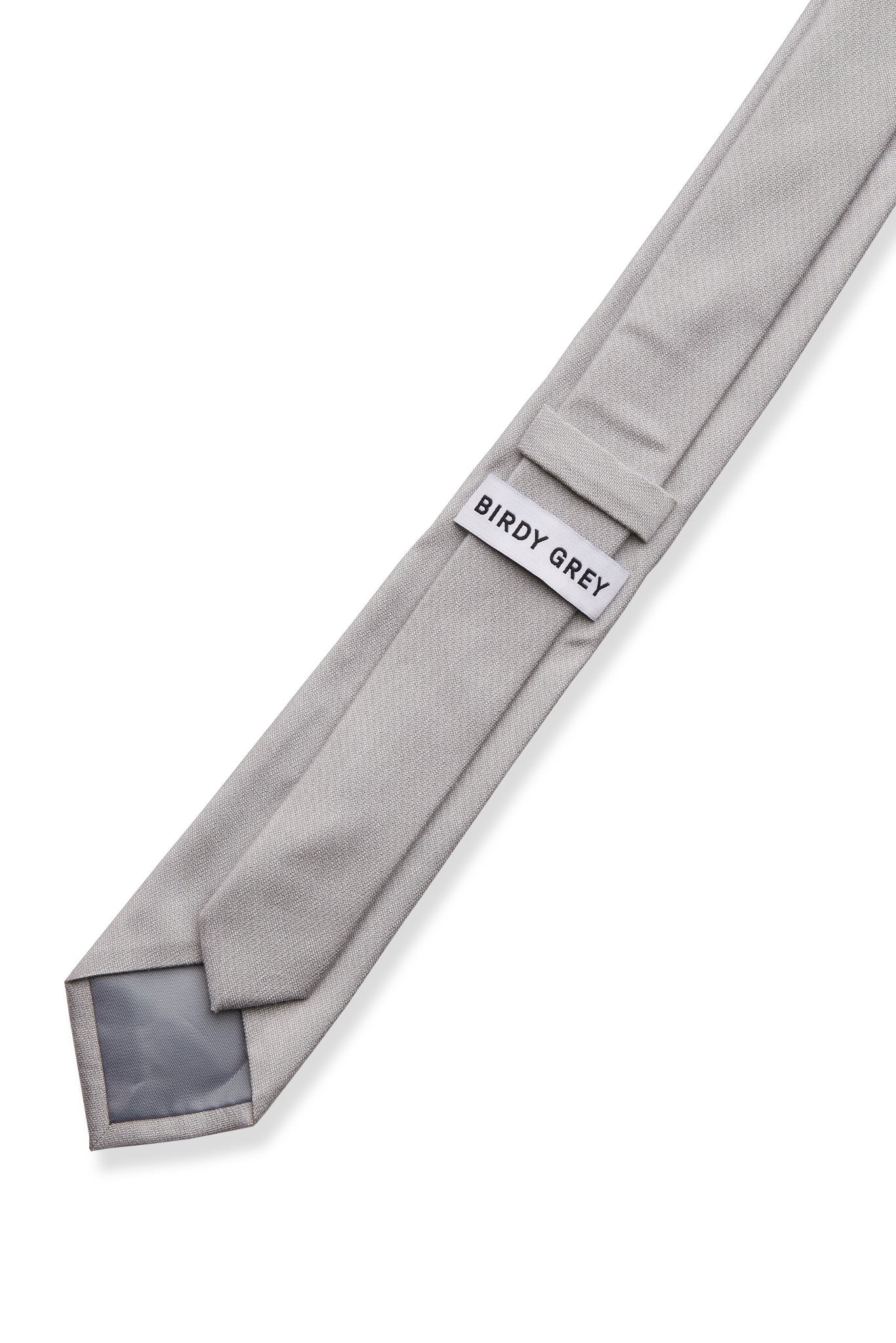 Simon Necktie in Dove Gray by Birdy Grey, back view