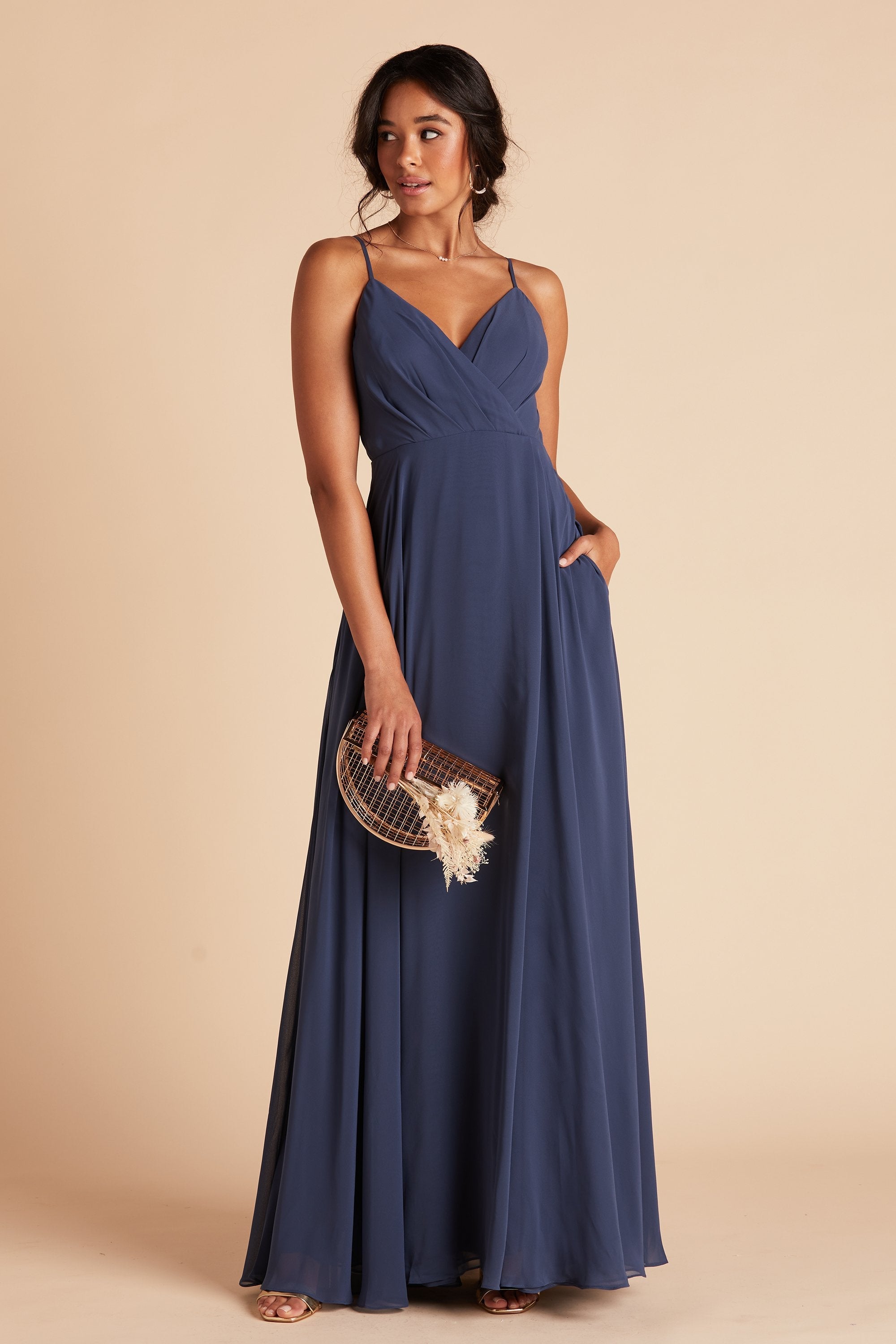 Kaia Dress - Slate Blue