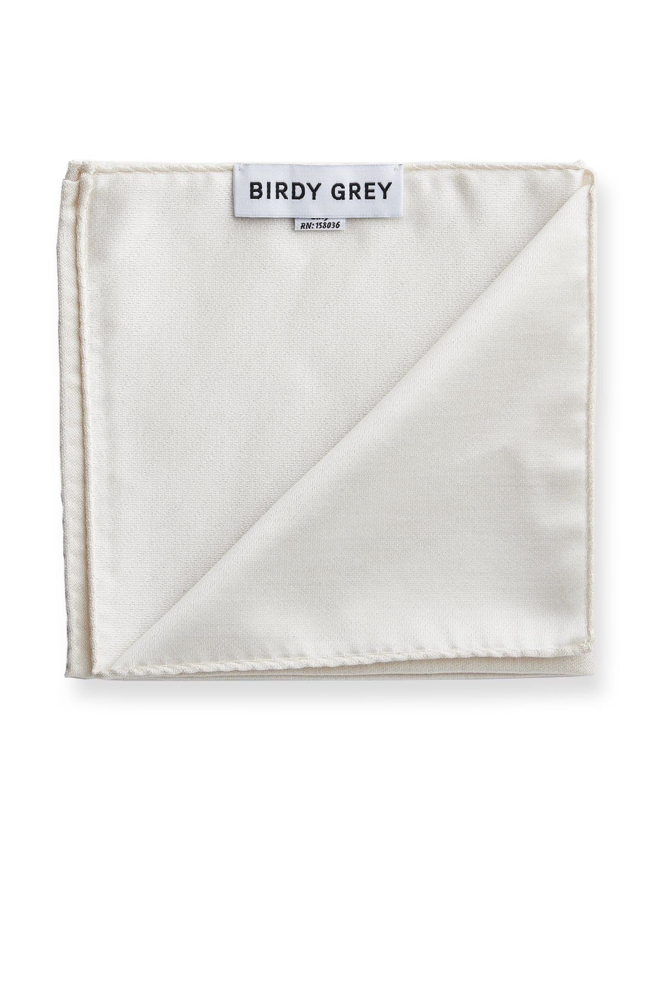 Didi Pocket Square in champagne by Birdy Grey, front view