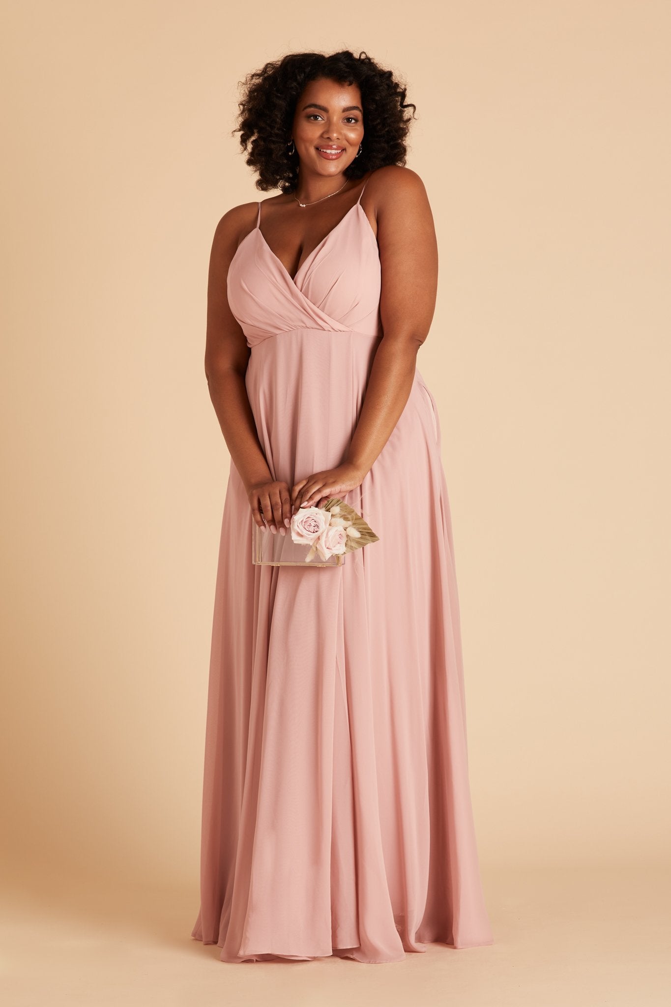 Kaia Dress Curve - Dusty Rose