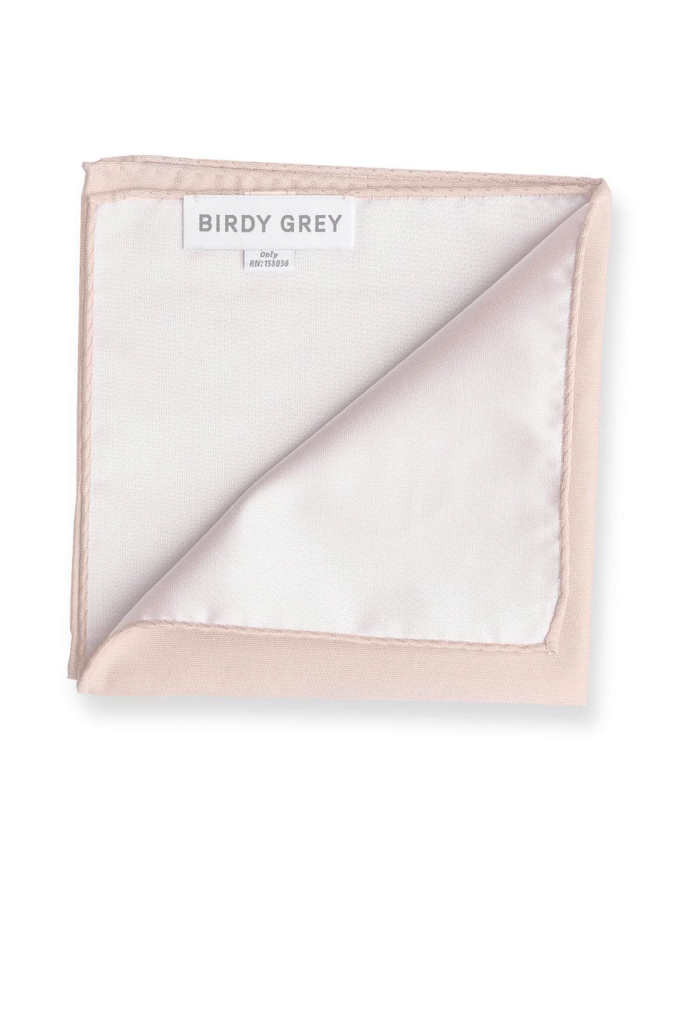 Didi Pocket Square in pale blush by Birdy Grey, interior view