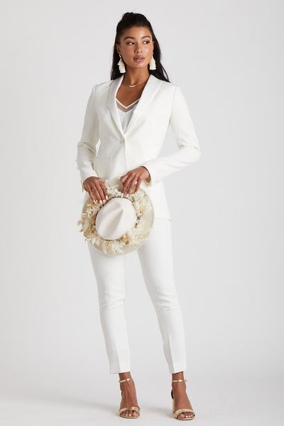 Women's White Tuxedo by SuitShop, front view