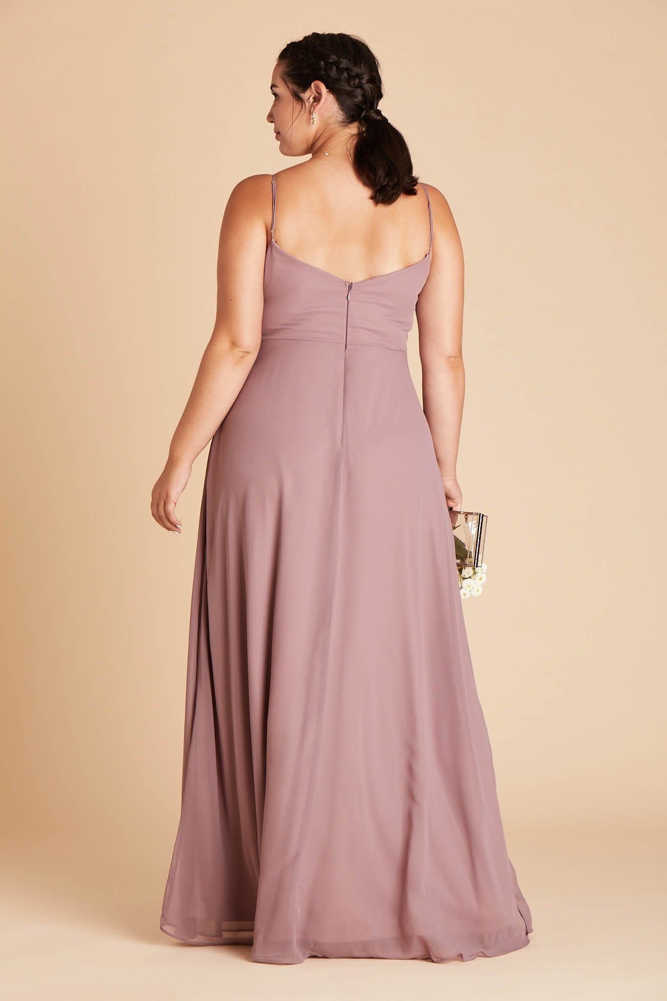 Devin Convertible Dress Curve - Dark Mauve