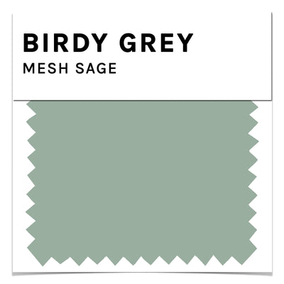 Swatch in sage green mesh by Birdy Grey, front view