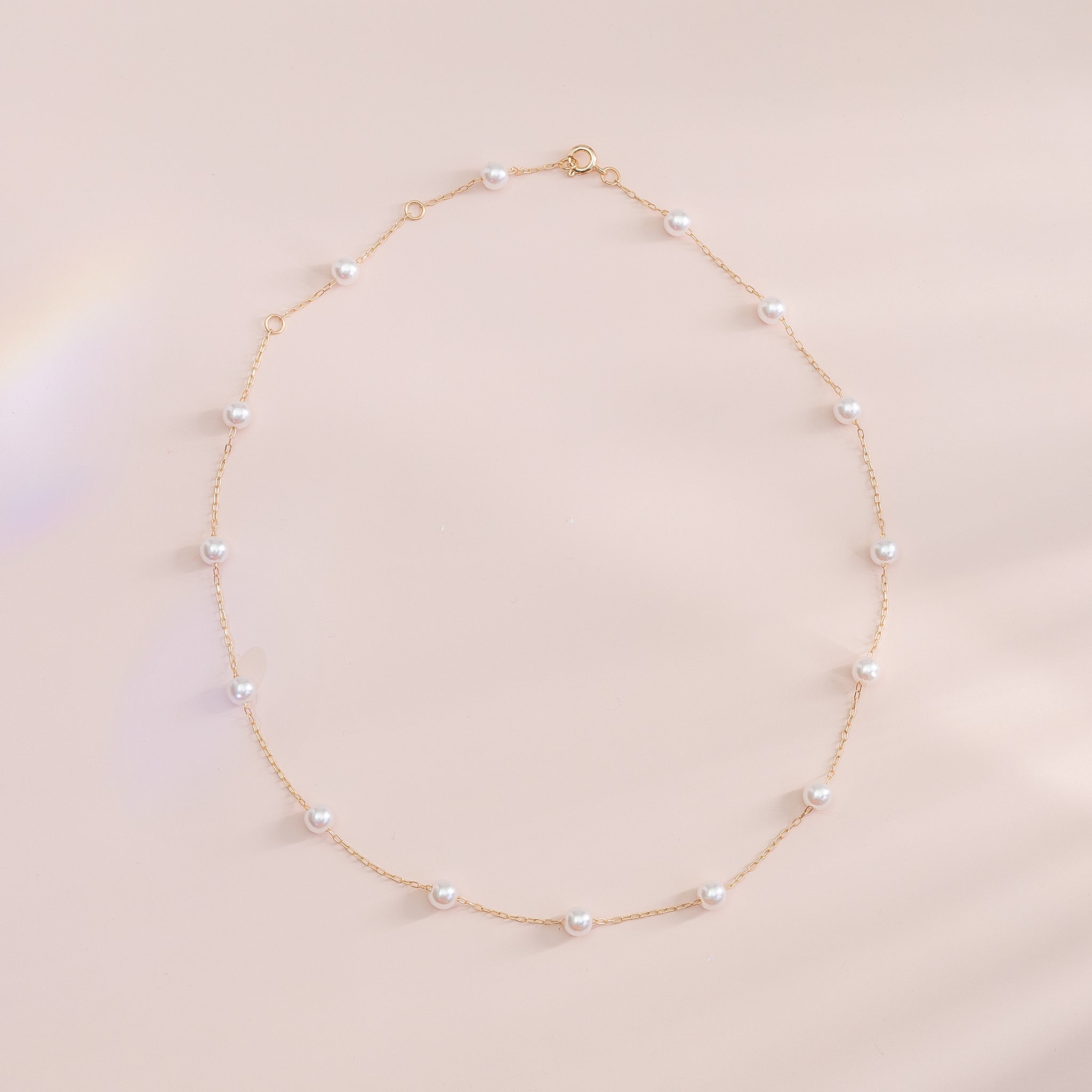 Brighton Pearl Necklace, front view