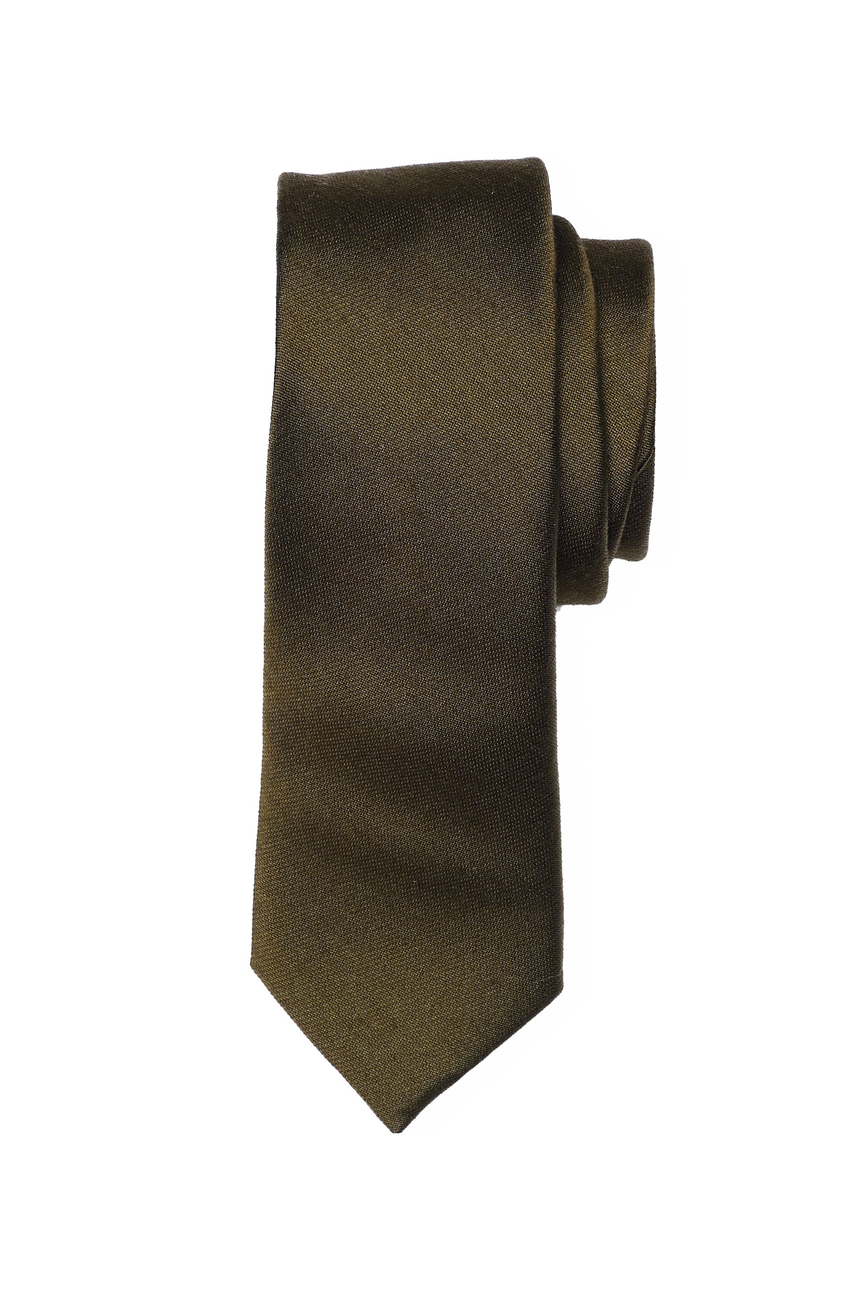 Simon Necktie in Olive by Birdy Grey, front view