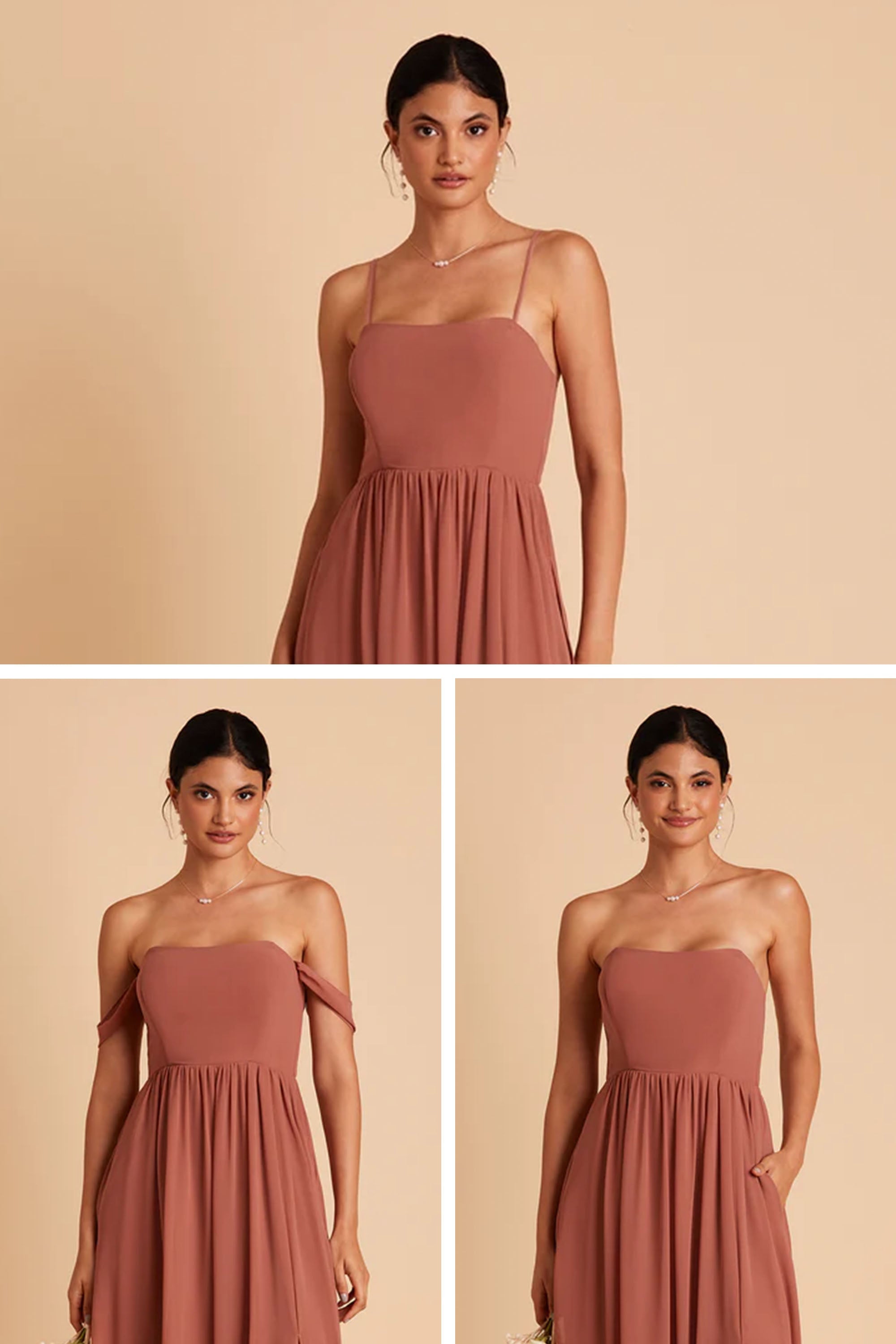 August Convertible Dress - Taupe