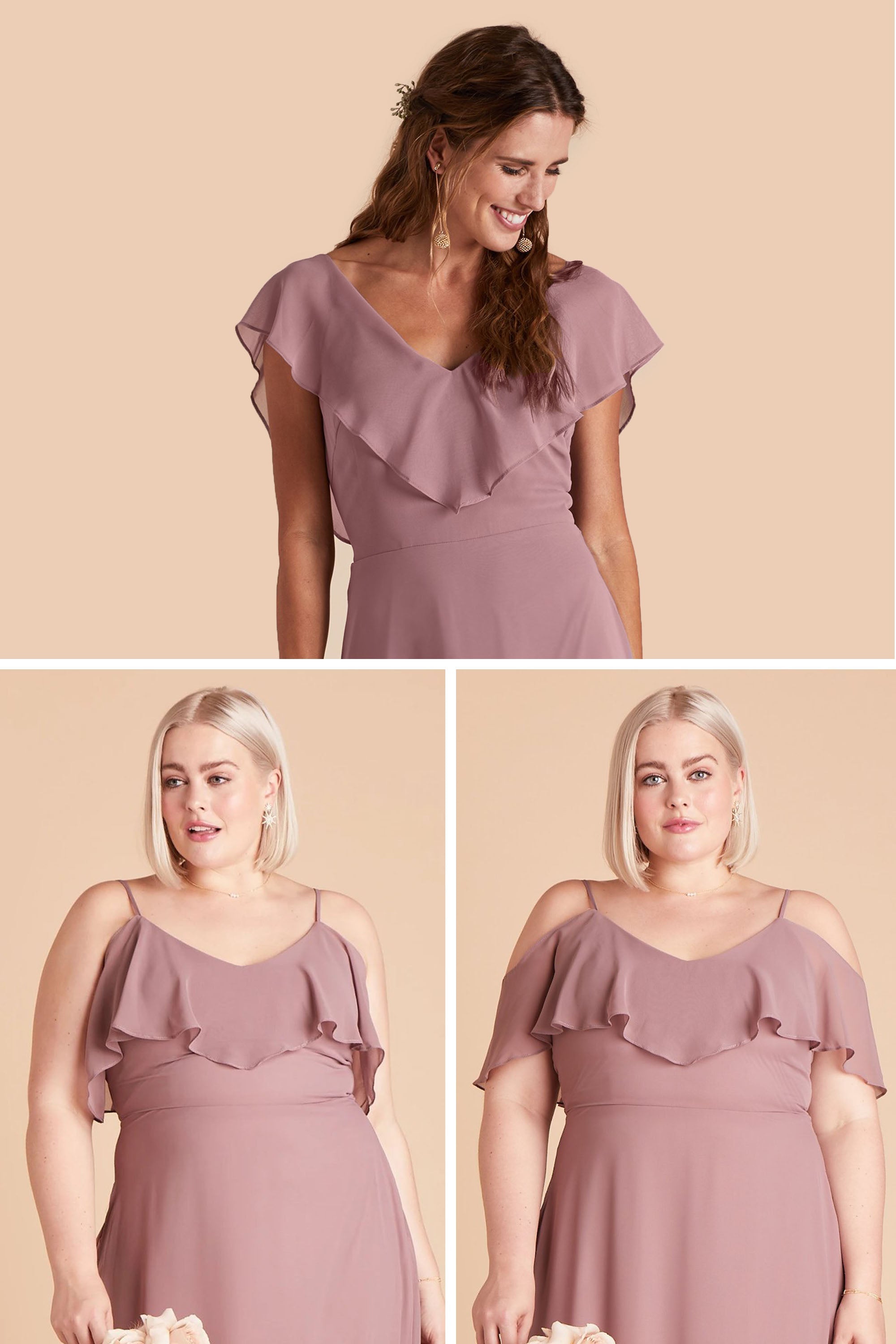 Jane Convertible Dress - Dark Mauve