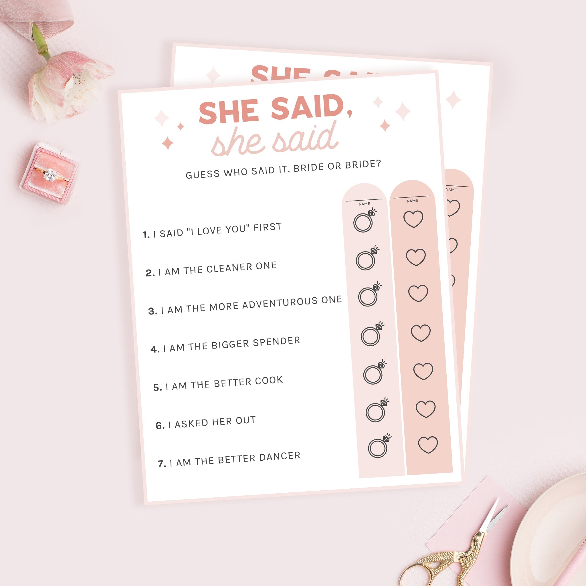 Downloadable Wedding Shower Games