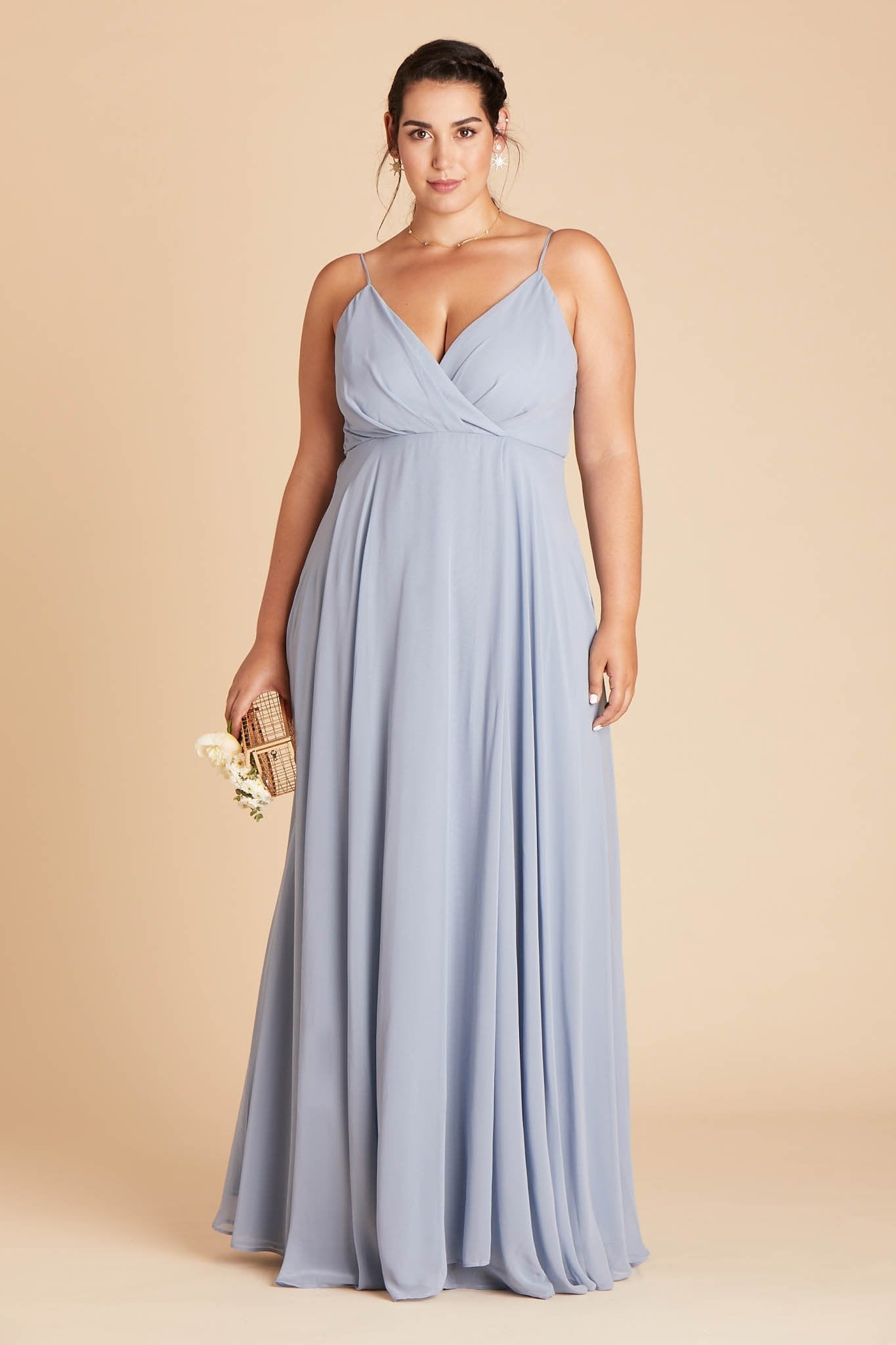 Kaia Dress Curve - Dusty Blue