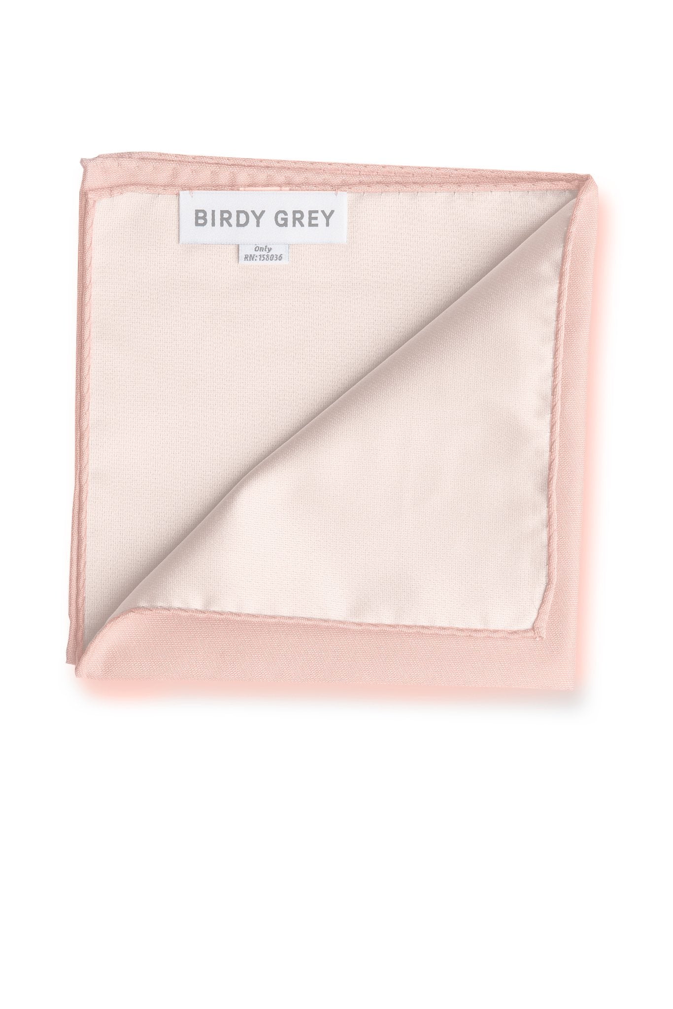 Didi Pocket Square in dusty rose by Birdy Grey, interior view