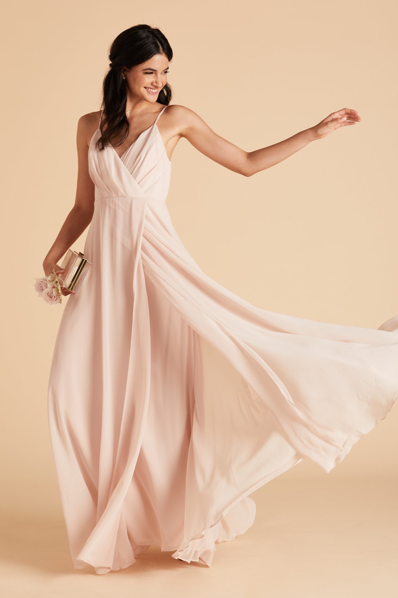 Kaia Dress - Pale Blush