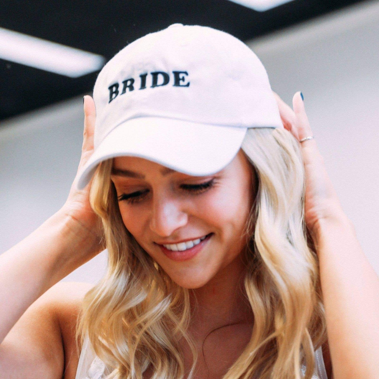 Bride Saturday + Sunday baseball cap by Birdy Grey, front view