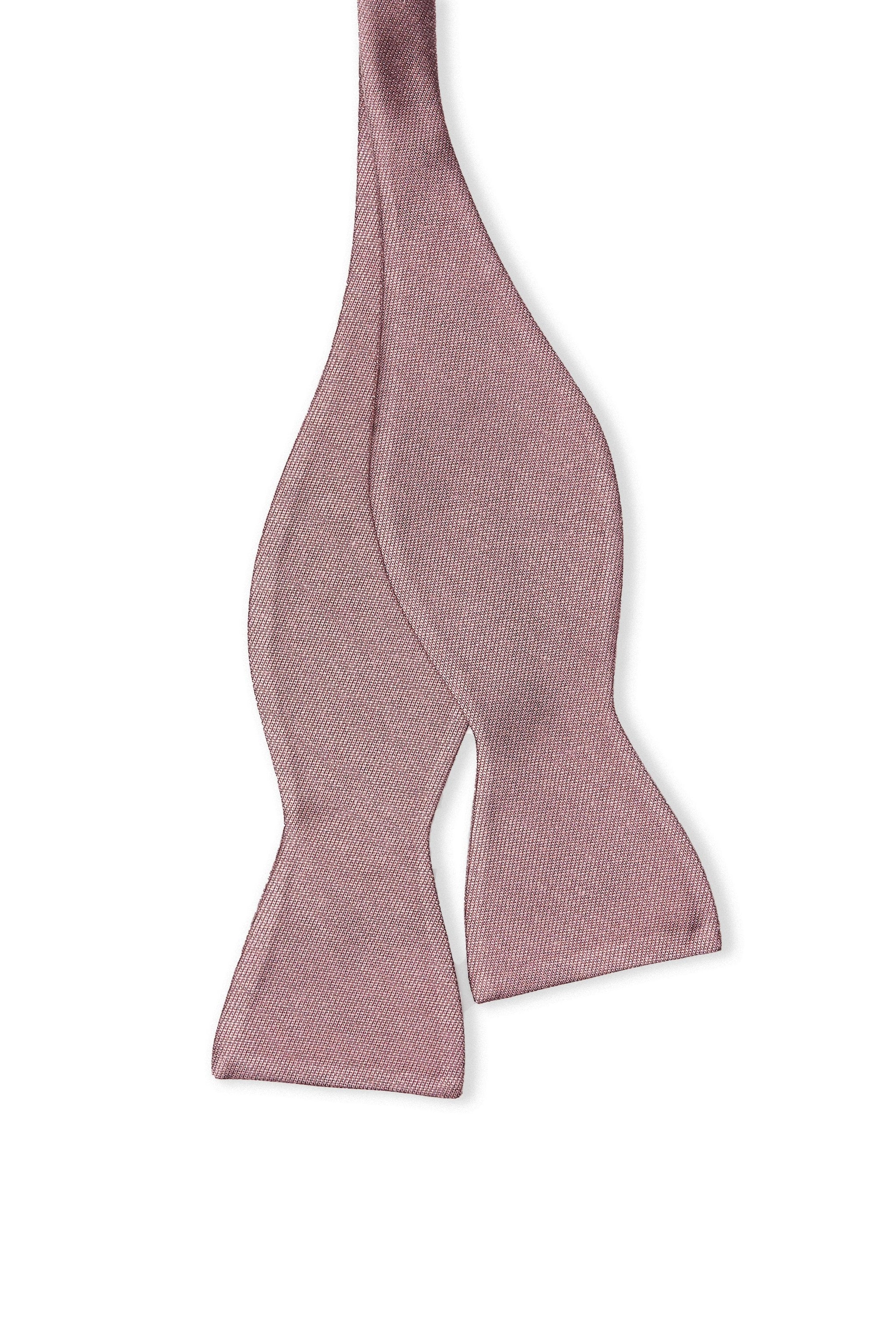 Daniel Bow Tie in dark mauve by Birdy Grey, front view