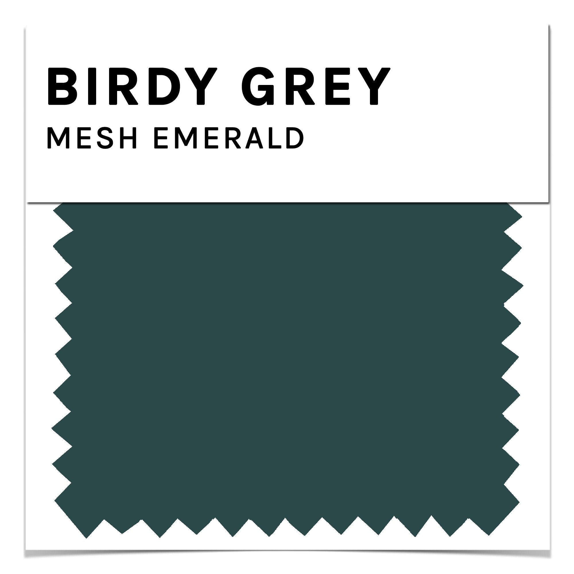 Swatch in emerald green mesh by Birdy Grey, front view