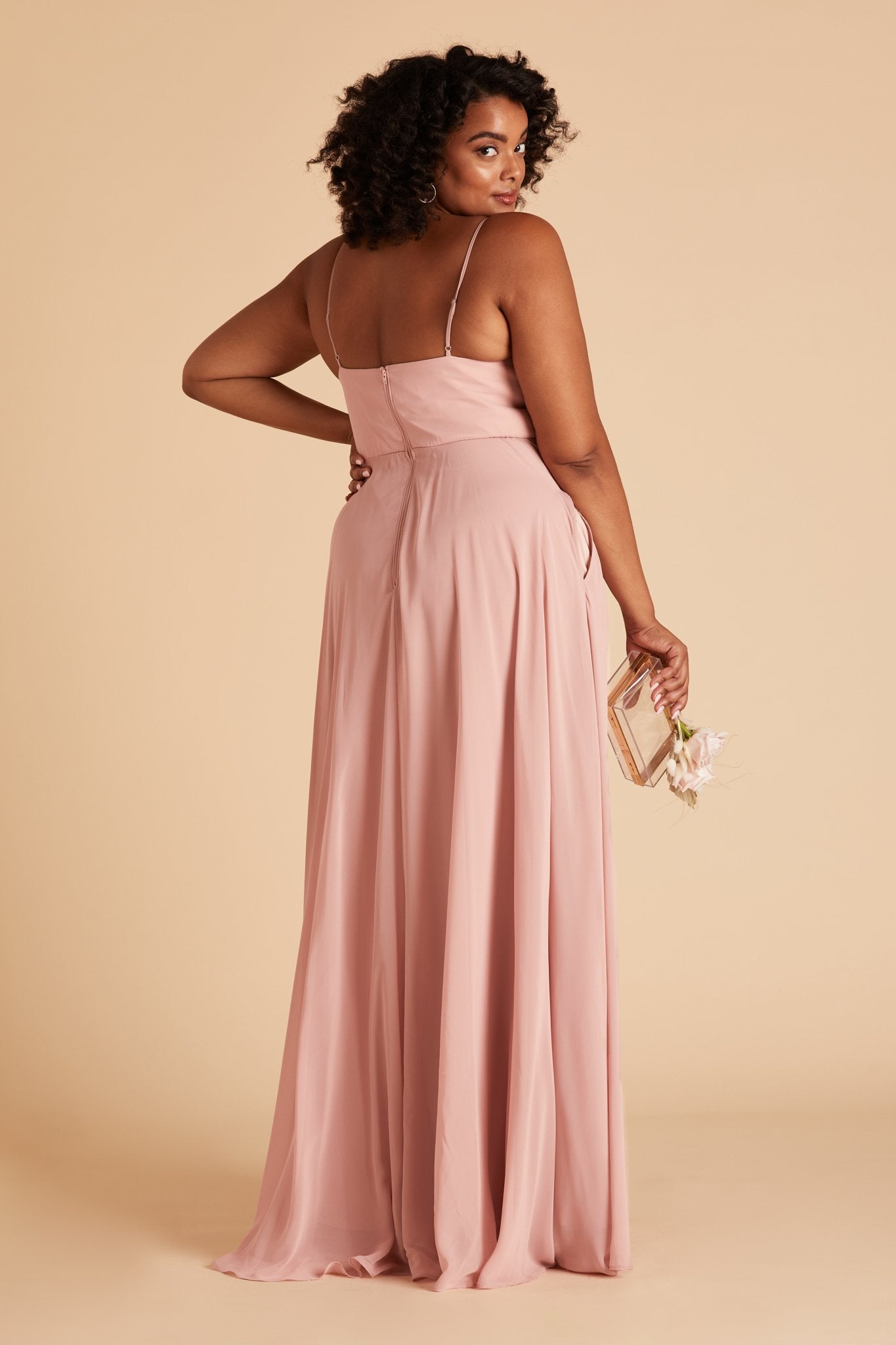 Kaia Dress Curve - Dusty Rose